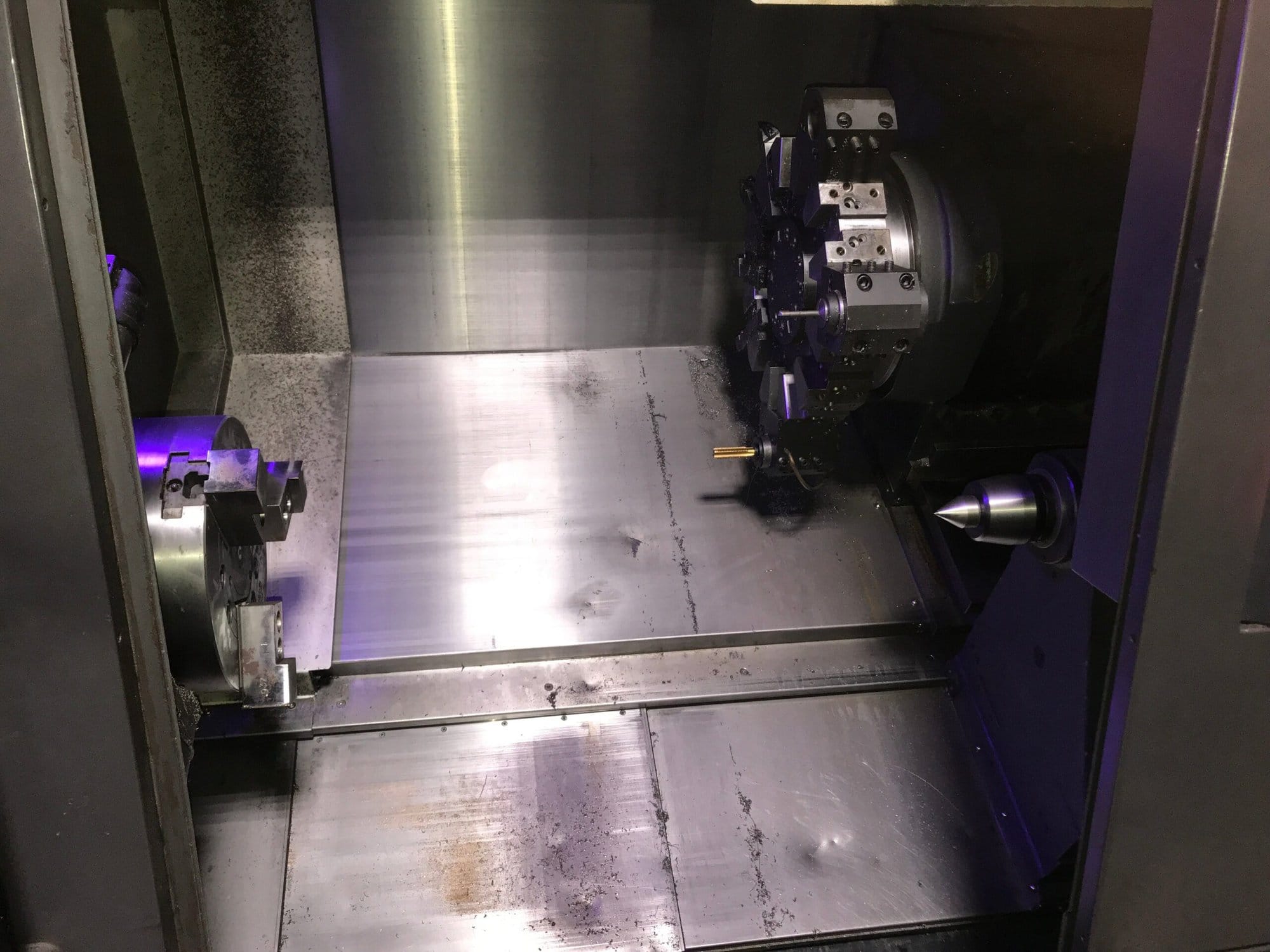 Doosan Puma 2600 CNC Lathe, 2013 - Tailstock, Chip Conveyor, Tool Setter - Image 5