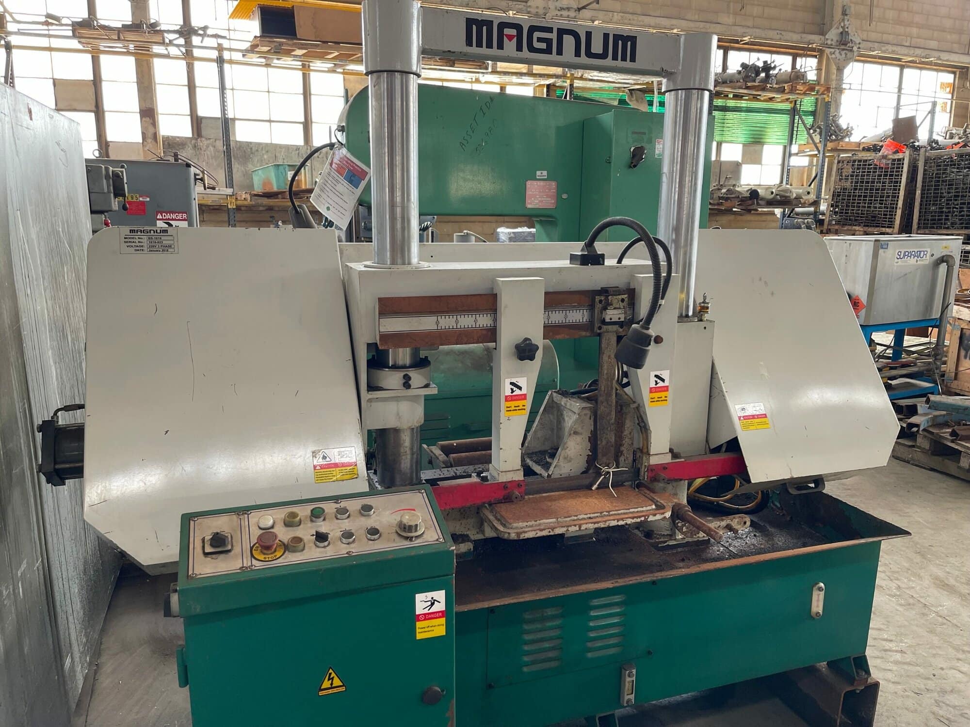 16”X 16” Magnum BS-1616A Twin column Horizontal Band Saw, 2018