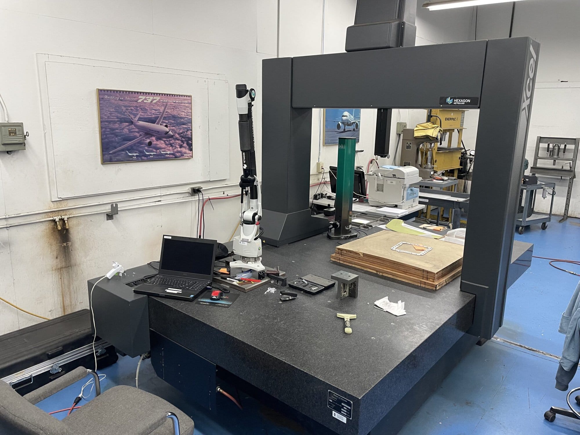 Brown & Sharpe CMM Hexagon Metrology Measuring Machine, 1995 - 63" x 112" Surface Plate (Needs Software Update)