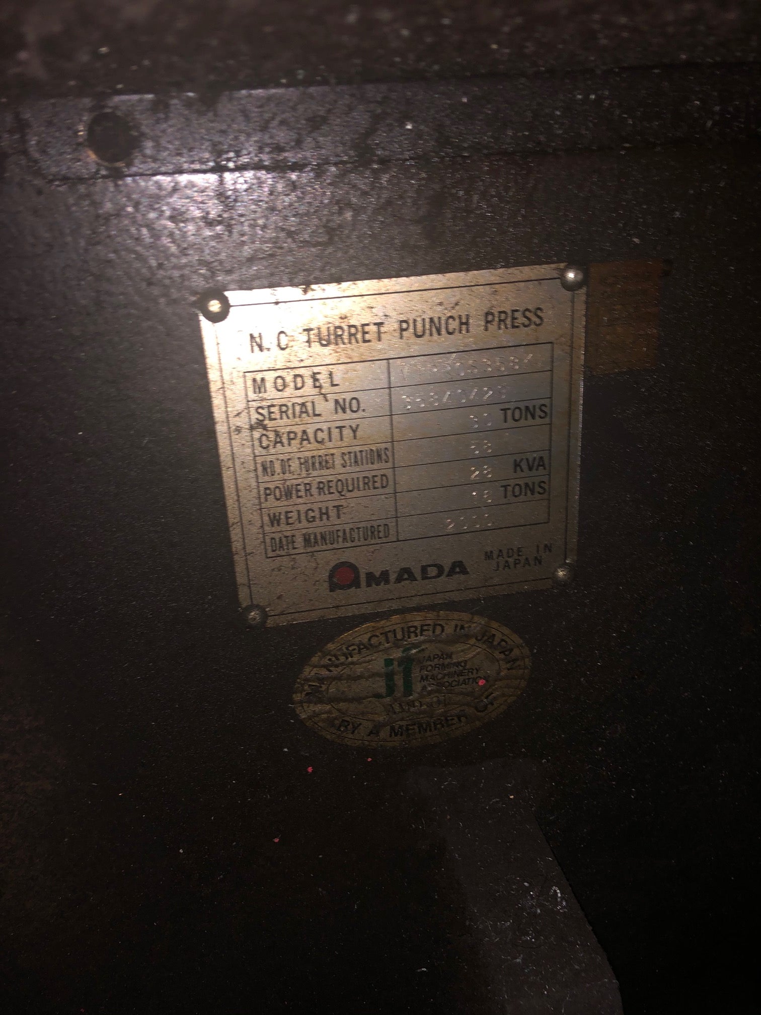 33 Ton Amada Vipros 358 King II CNC Turret Punch, 2000- Fanuc 18-P Control - Image 3