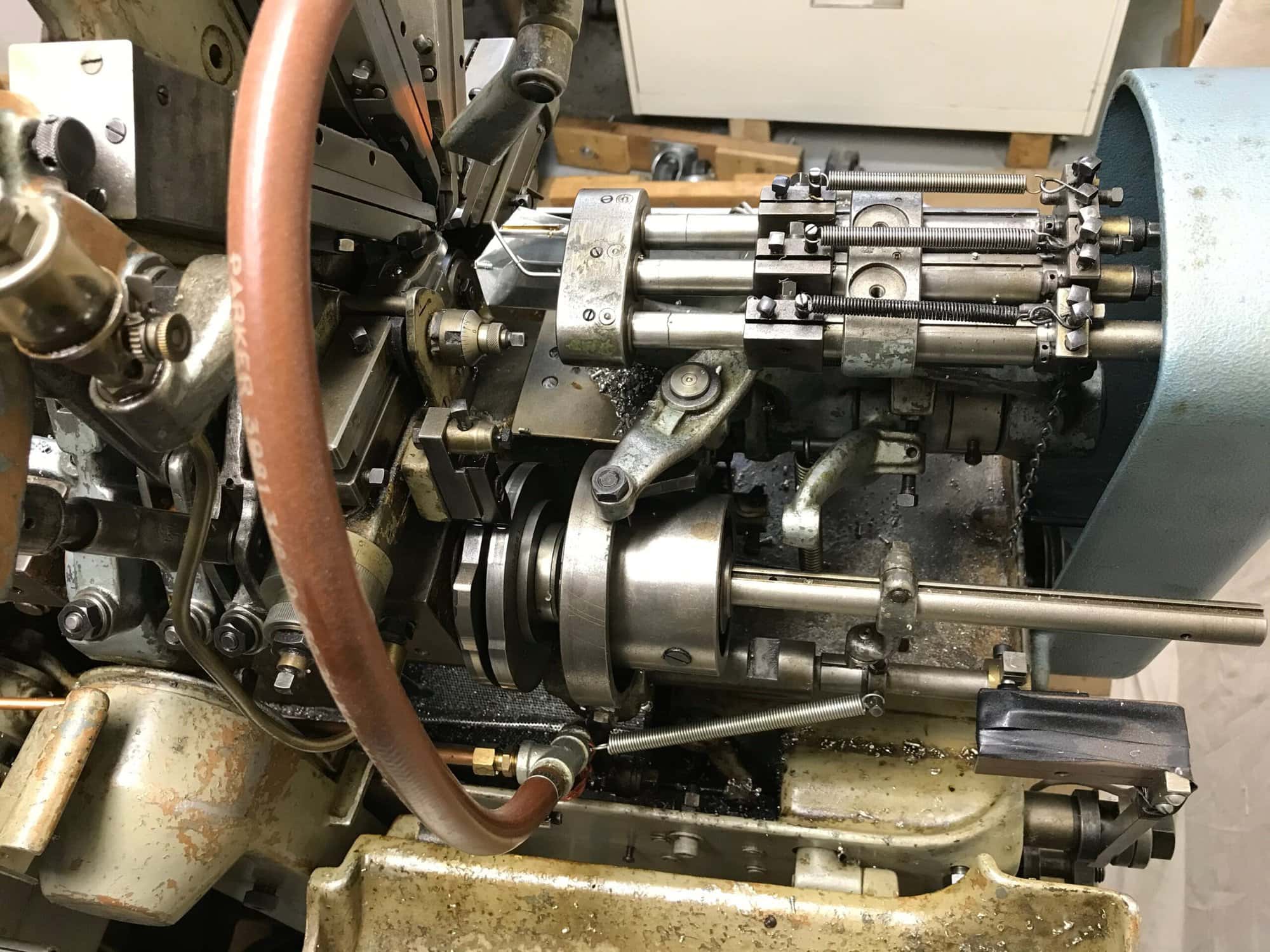 Bechler AS-10 Swiss Screw Machine, 1968- 3 Spindle Drilling Attachment - Image 6