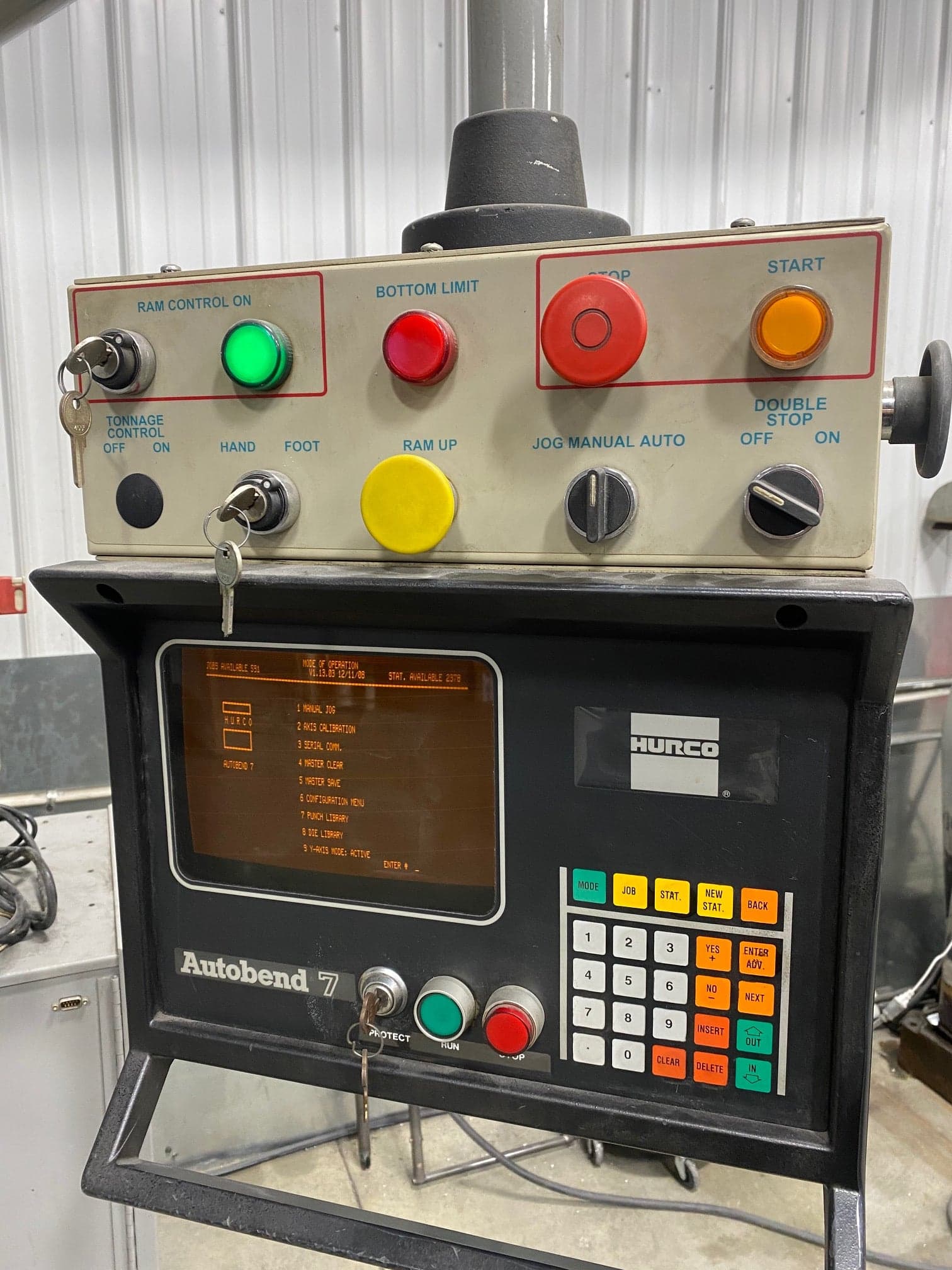 25 Ton X 4' Premier CNC Press Brake, 1999- Hurco Autobend 7 control - Image 4