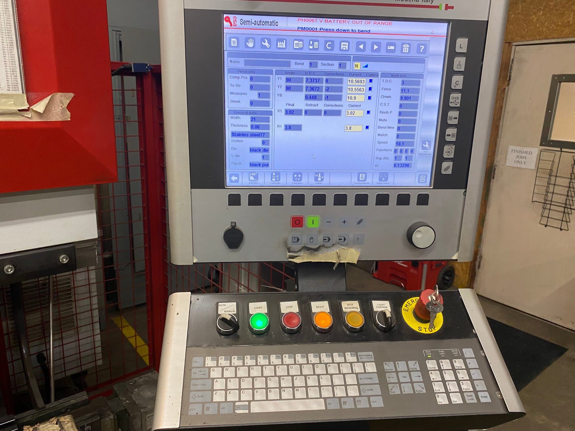 180 Ton X 13' Mitsubishi Dener Diamond Elite 16040 CNC Press Brake, 2012- X, R Axis Back Gauge, Lots of Tooling - Image 2