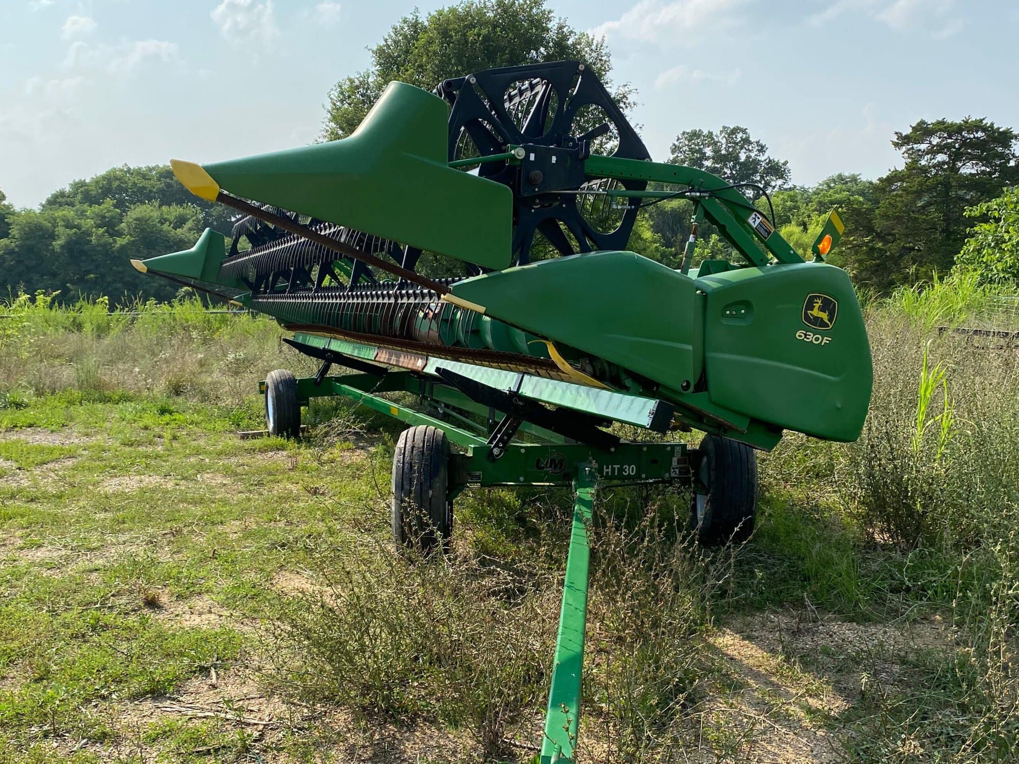 John Deere 630 F Flex Head, 2009 - Used 2 Seasons w/ Trailer - Image 2