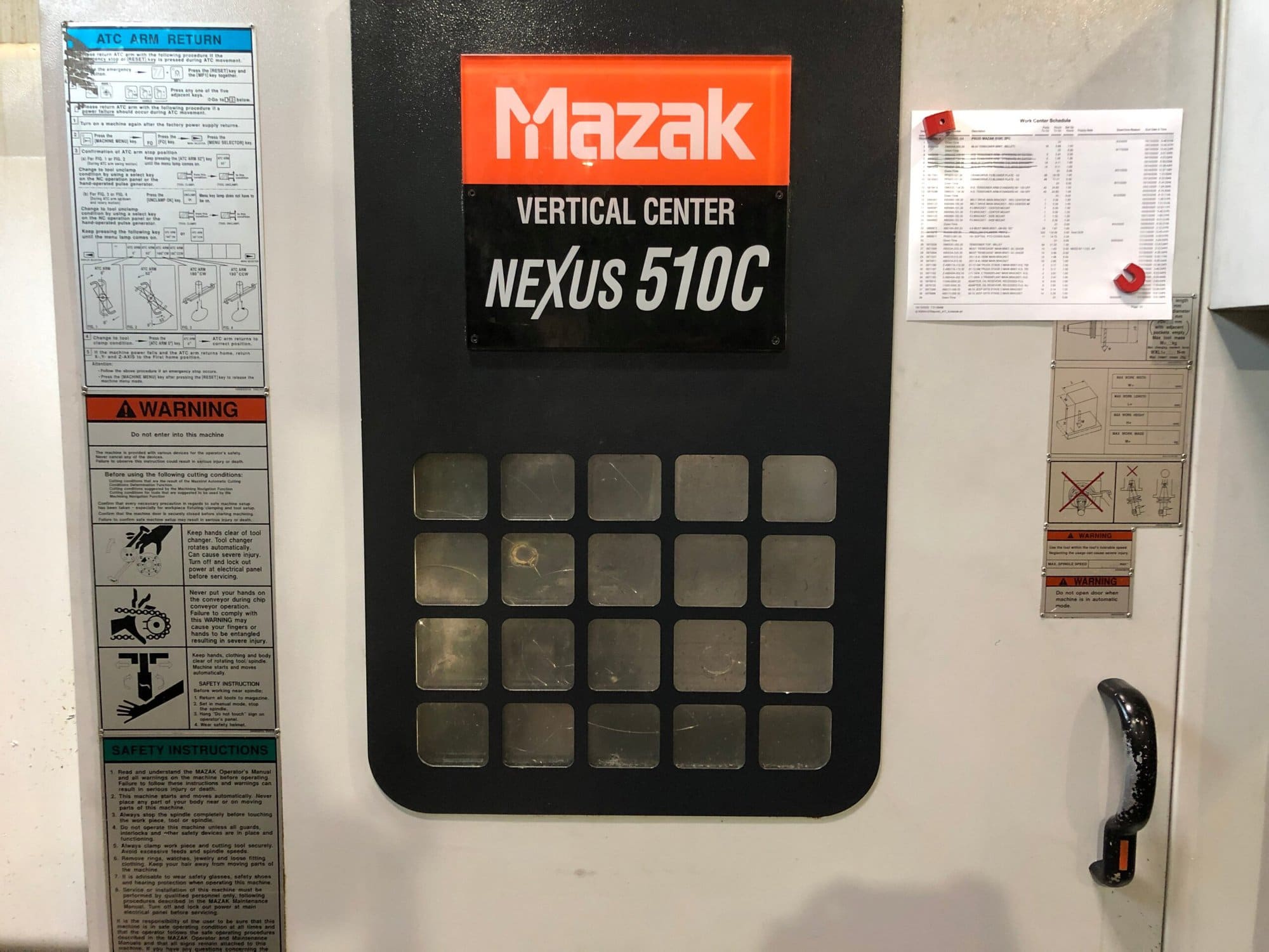 Mazak Nexus VCN-510C VMC, 2006 - Inspection Report, Pallet Changer, Video - Image 11