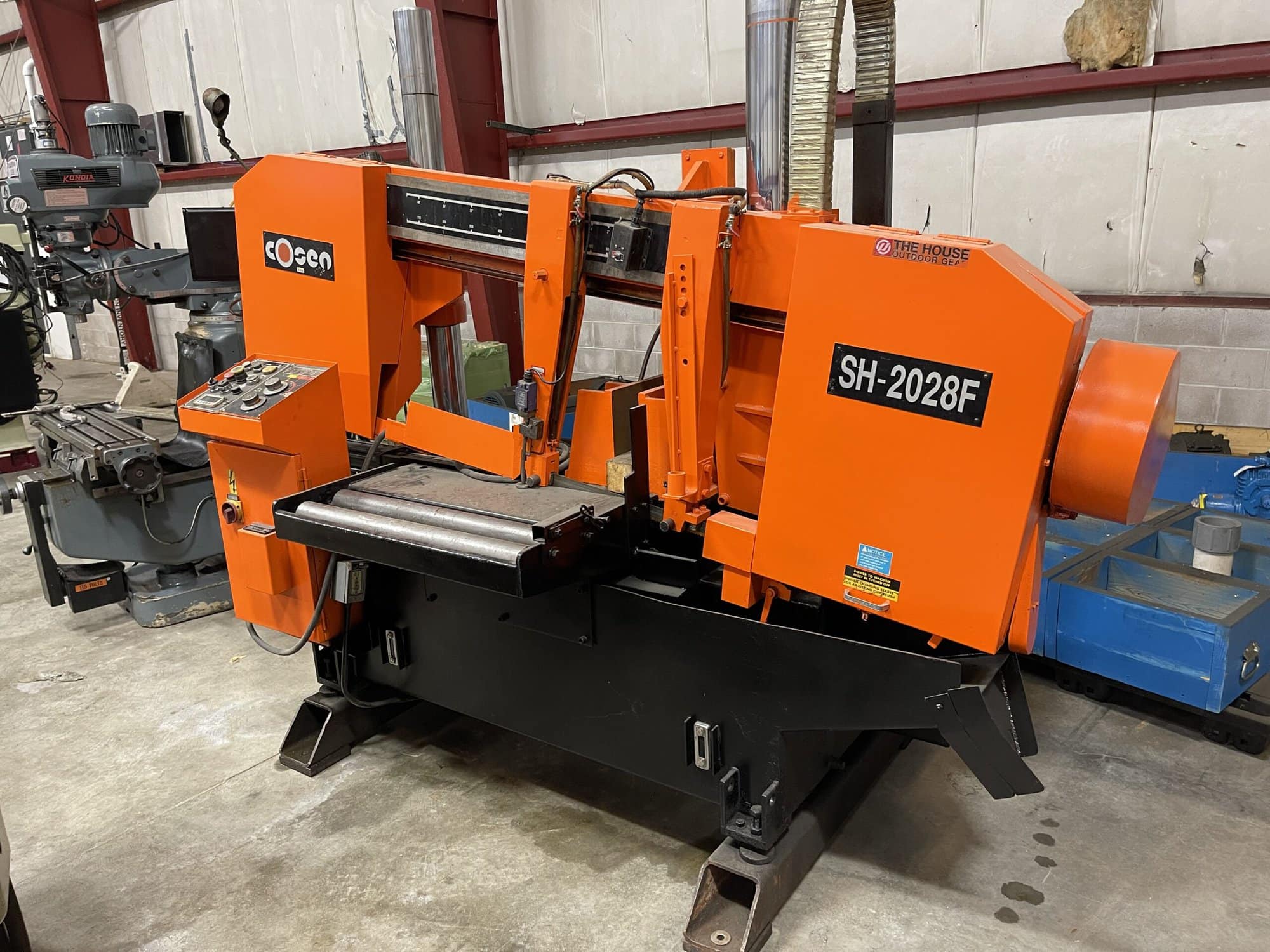 20" X 28" Cosen Sh-2028F Semi Automatic Horizontal Bandsaw - 2004, Available Immediately - Image 3