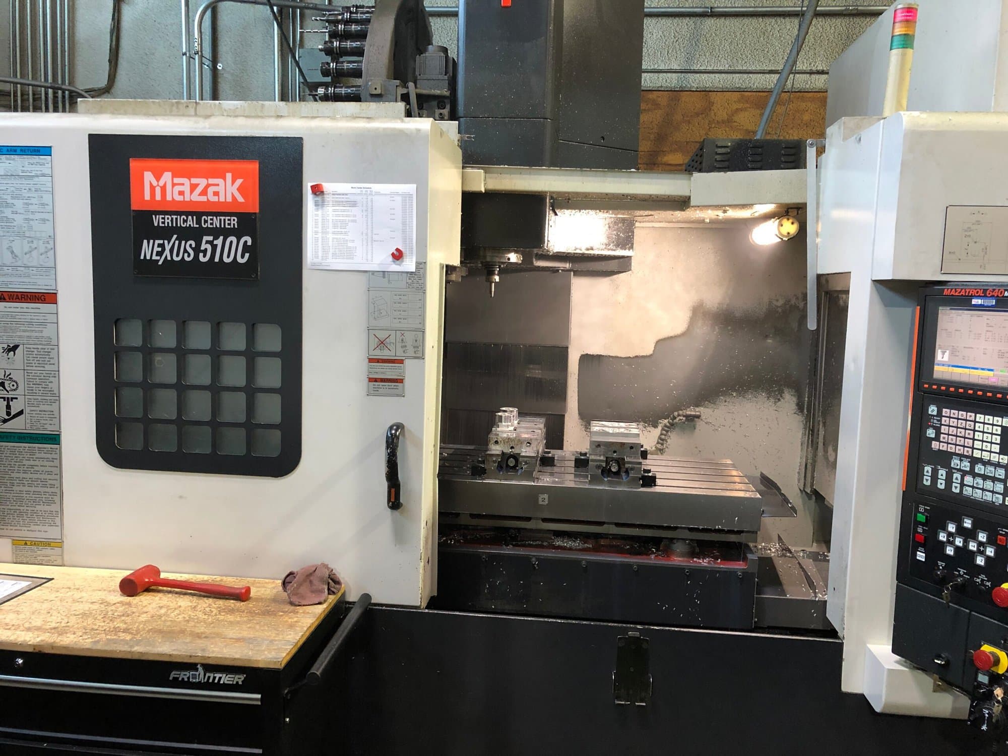 Mazak Nexus VCN-510C VMC, 2006 - Inspection Report, Pallet Changer, Video - Image 2