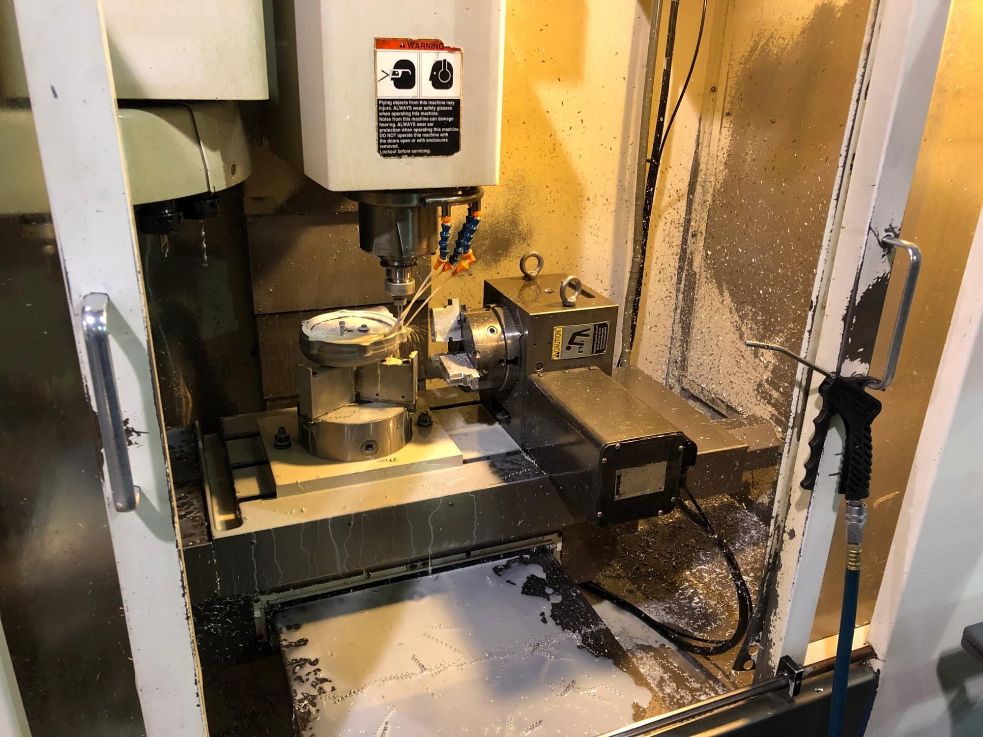 Fadal VMC 15RT, 1997 - 4th Axis Included, Under Power, Video - Image 7