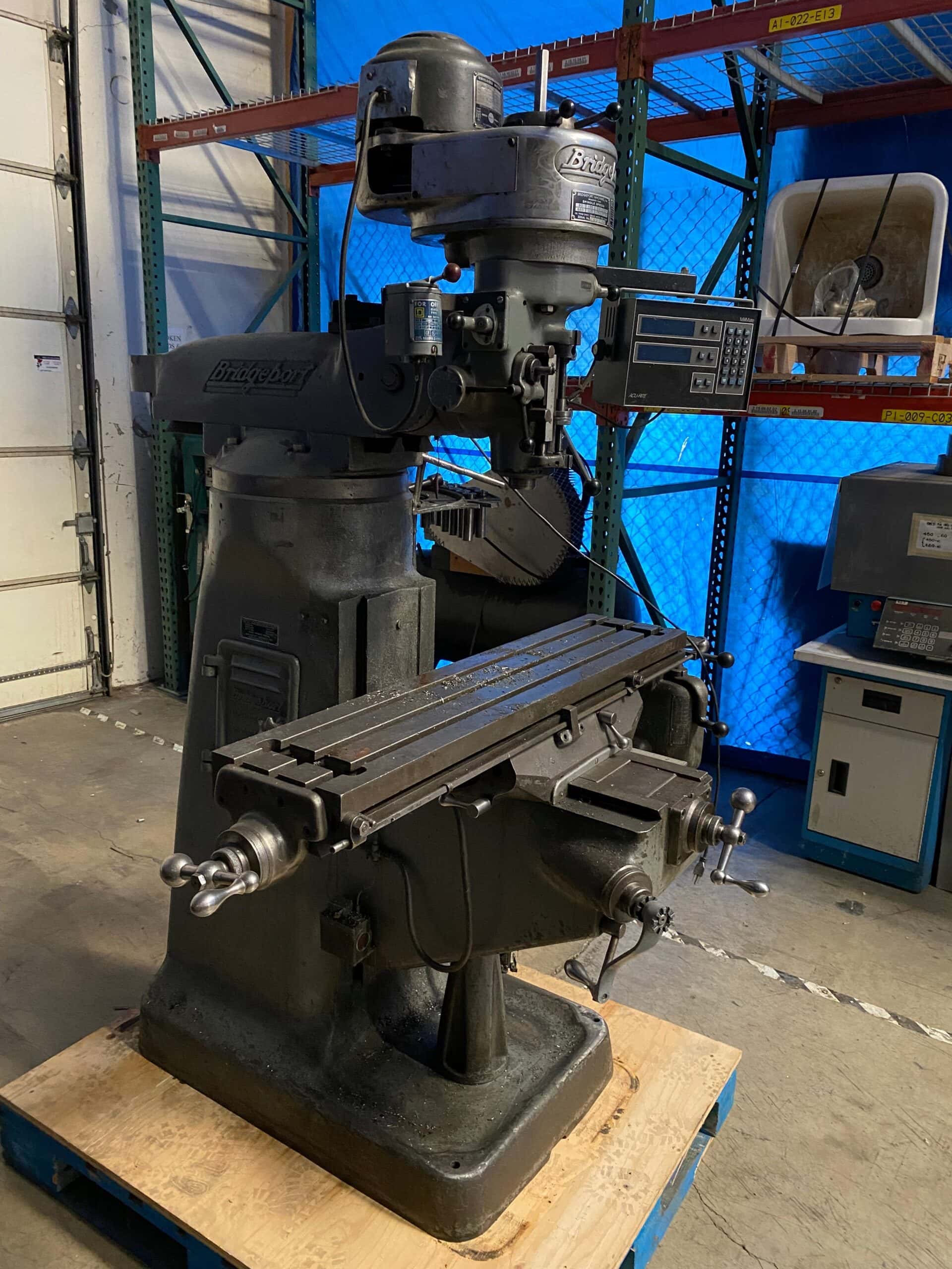 Bridgeport Series 1 Vertical Knee Mill, 1989 - MillMate Acu-Rite Digital Readout - Image 2
