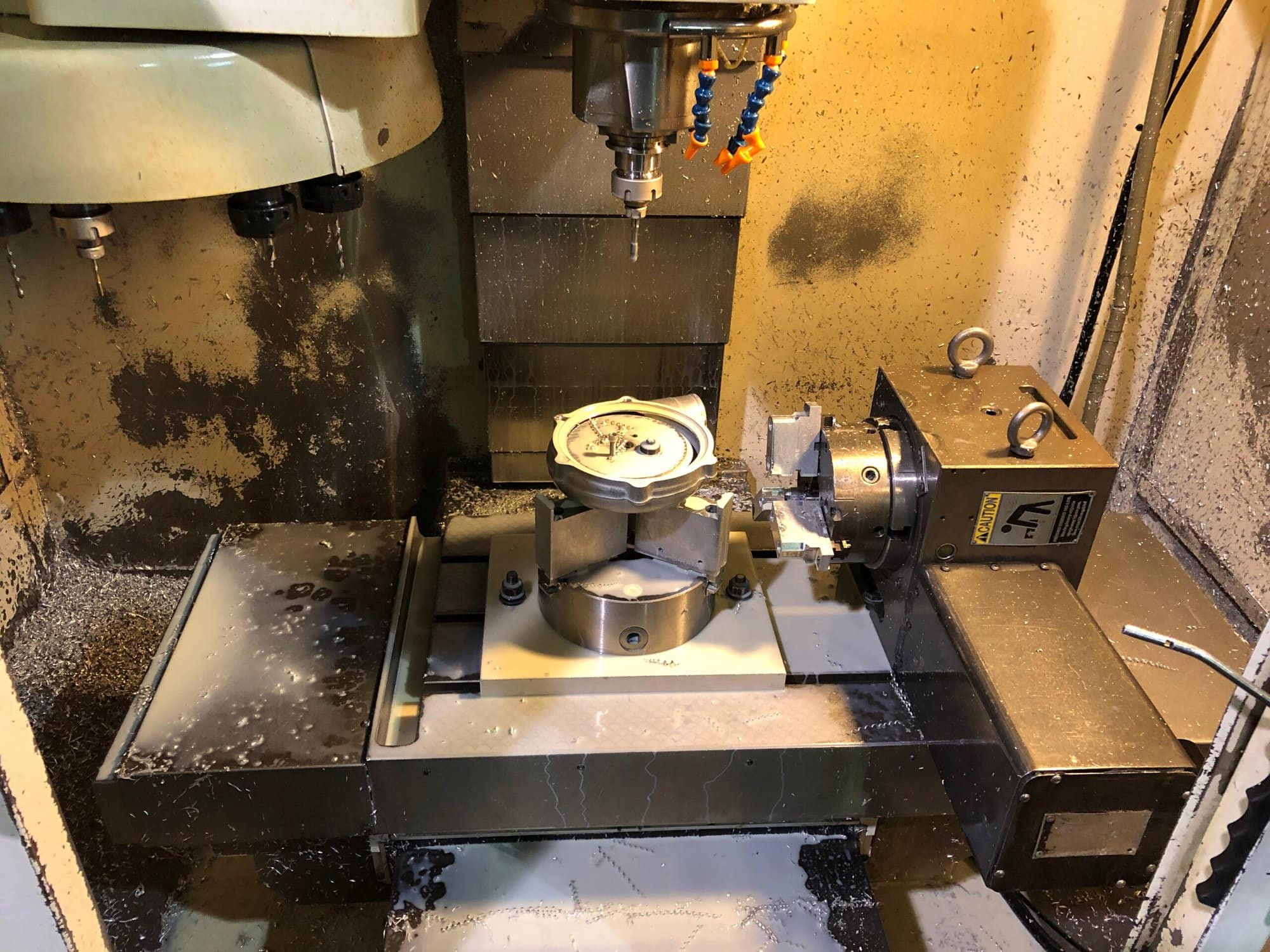 Fadal VMC 15RT, 1997 - 4th Axis Included, Under Power, Video - Image 6
