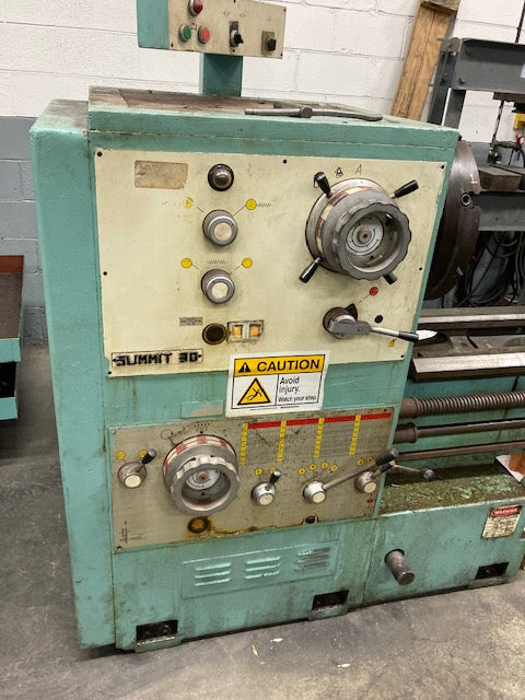 Summit 30-4x120 Engine Lathe - 20" Chuck, Under Power, 4" Bore - Image 4