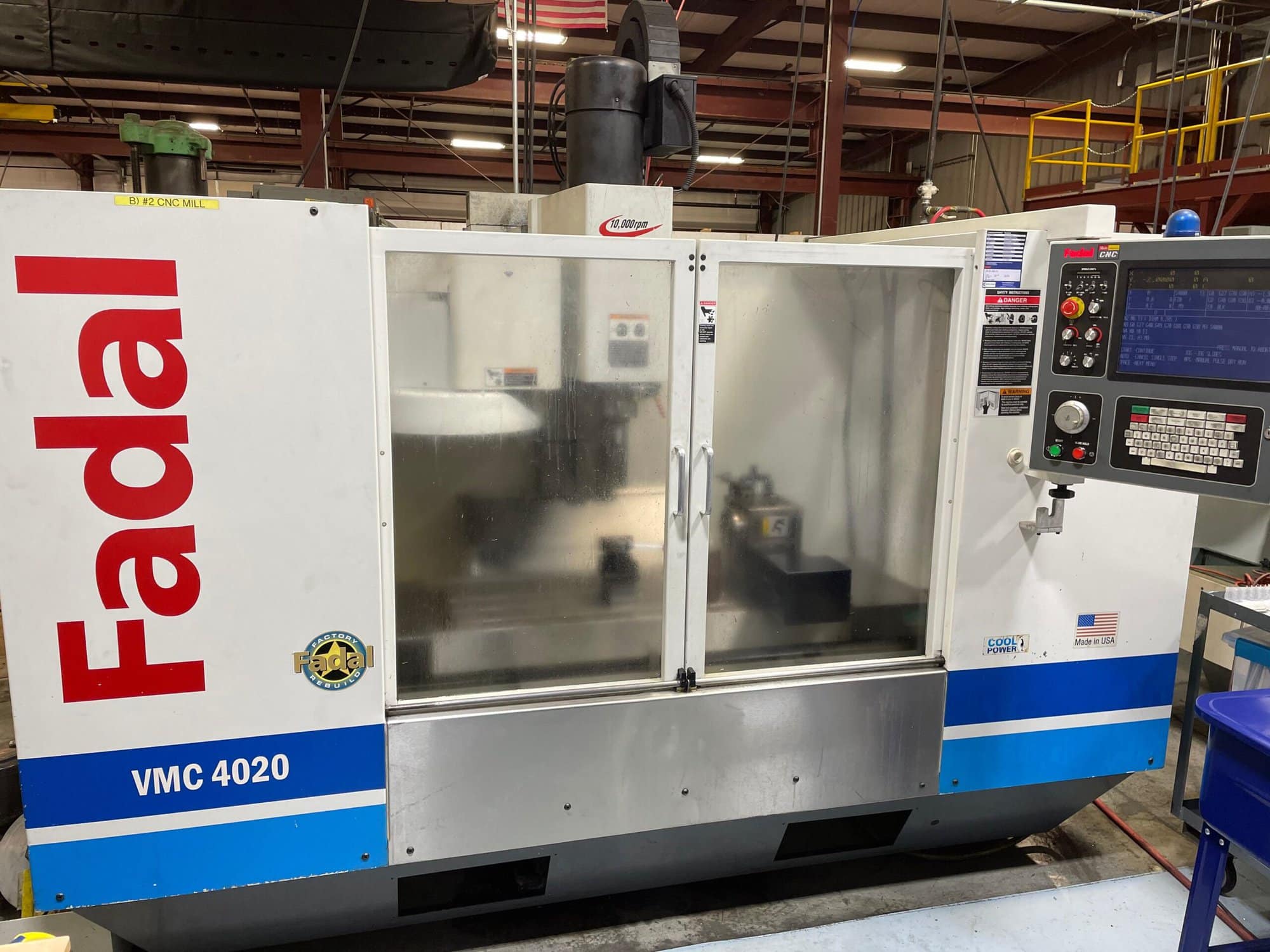 Fadal 4020HT VMC, 2006 - 4th Axis, Rigid Tapping