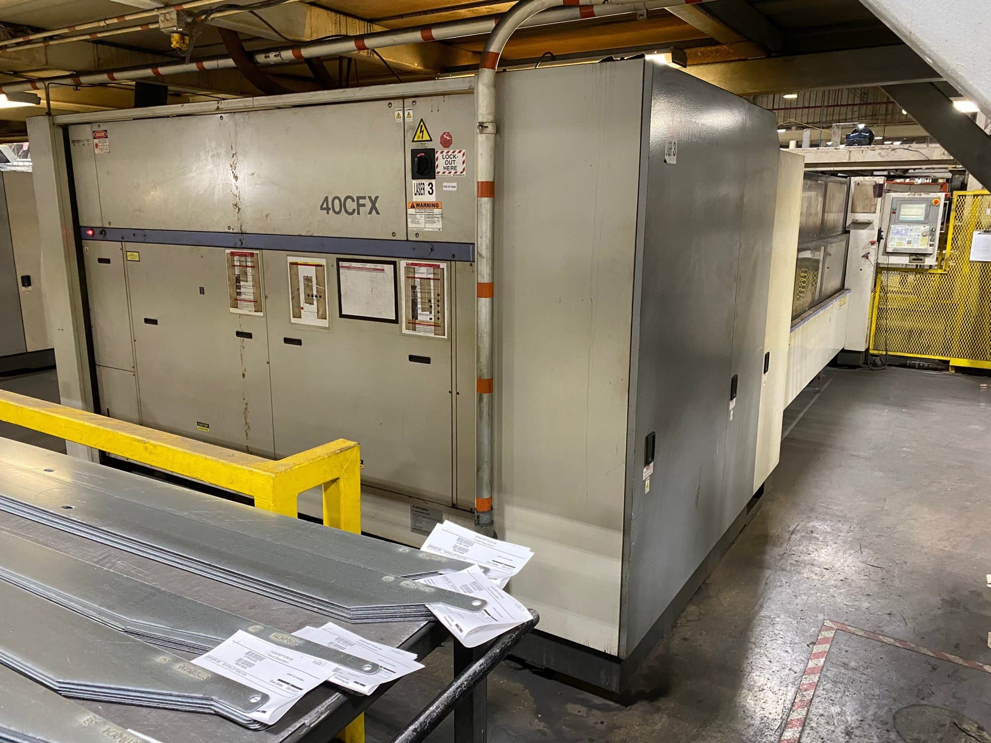 4000 Watt Mitsubishi ML3718LVP CO2 Laser, 2004 - 6'x12' - Image 11