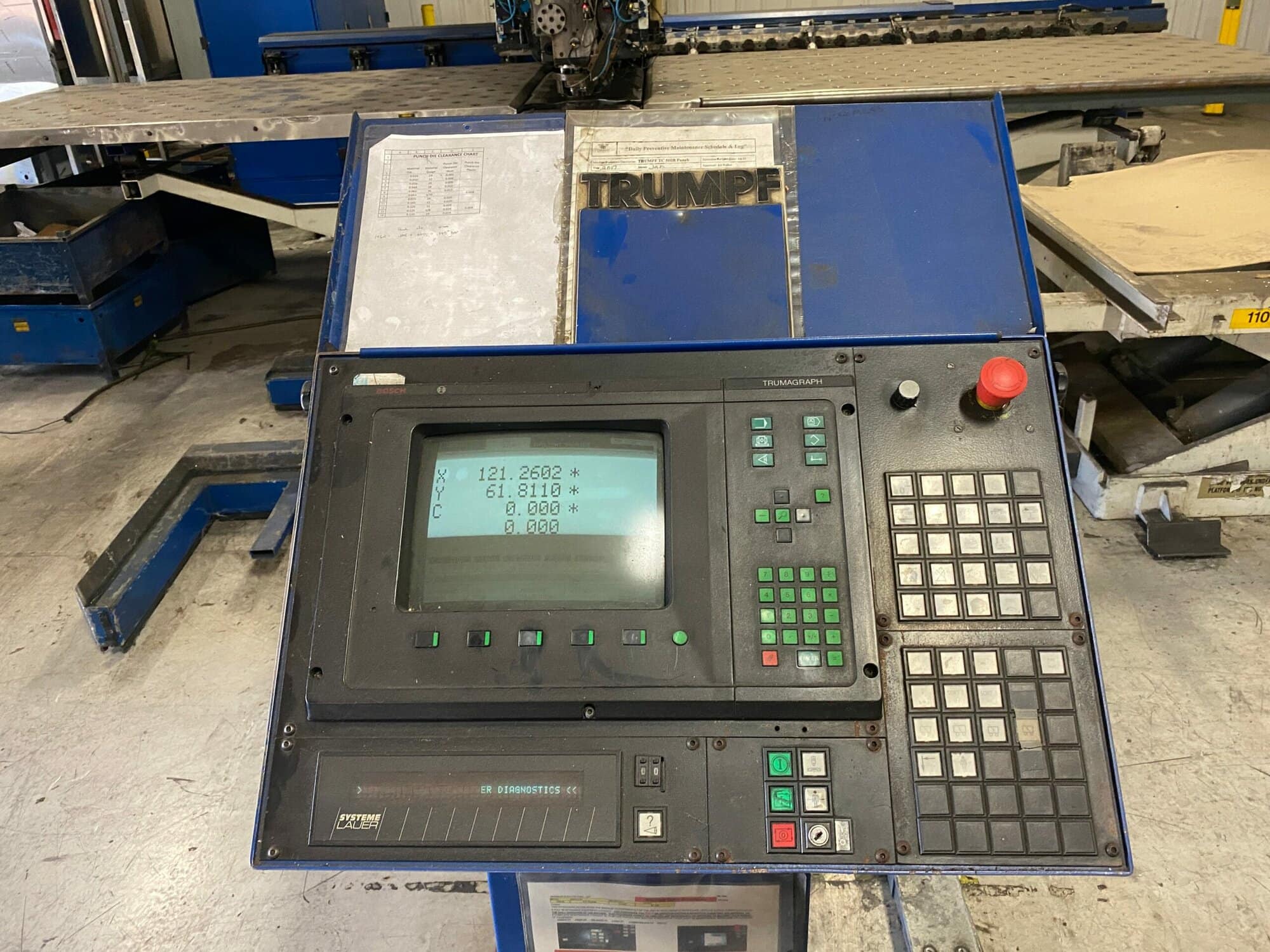25 Ton Trumpf Trumatic 500 CNC Turret Punch, 1998 - 4' x 8' Table - Image 2