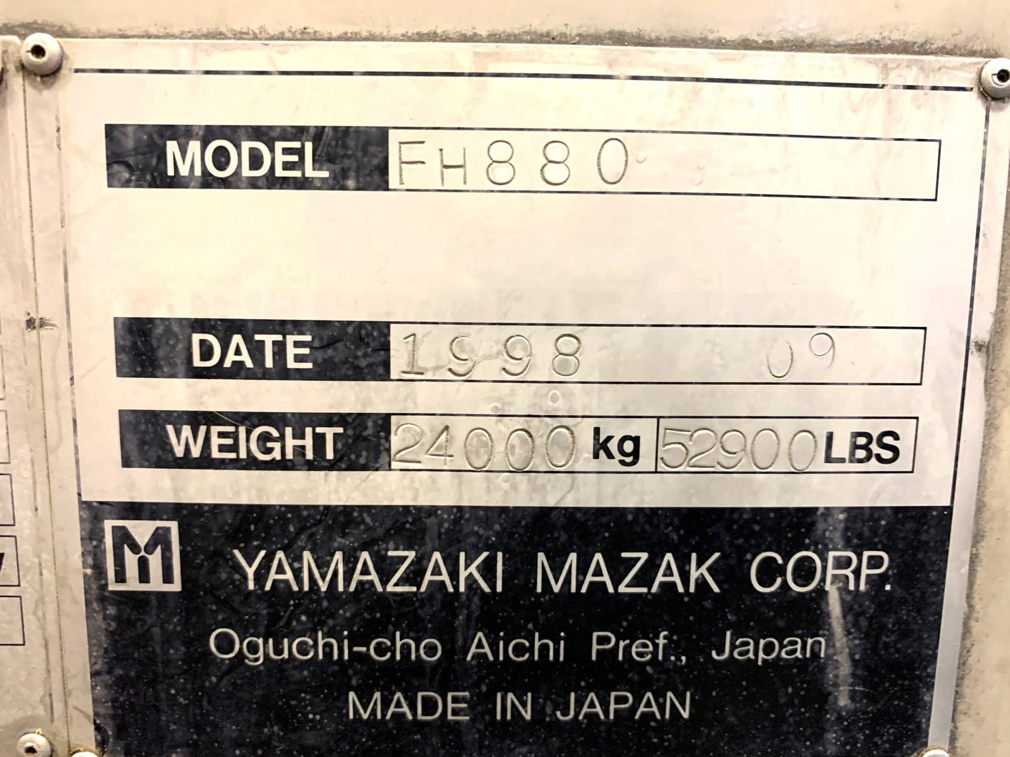 Mazak FH-880 HMC, 1998 - Image 16
