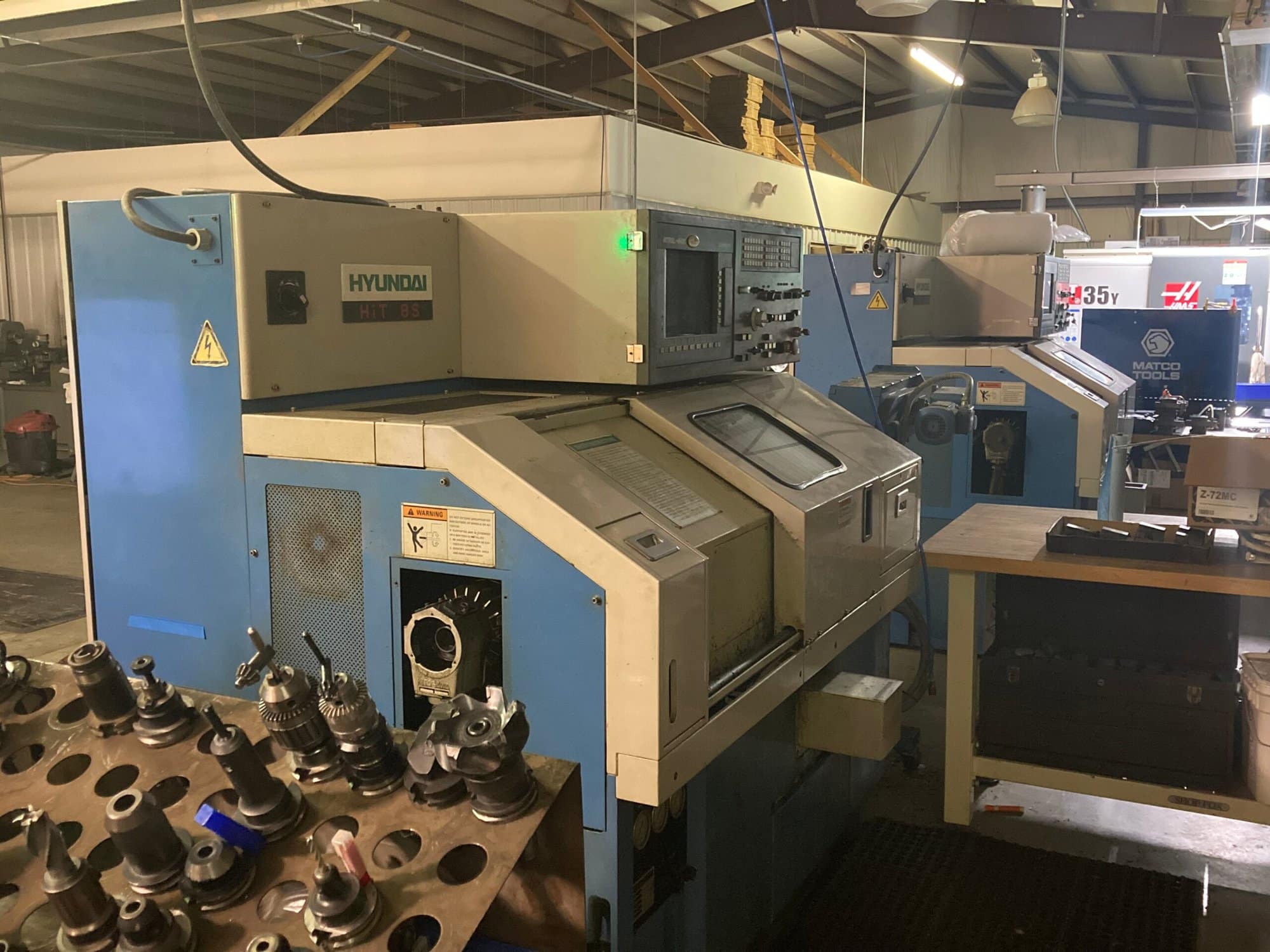 Hyundai HIT-8S CNC Lathe, 1996 - Control Issues, Under Power - Image 5