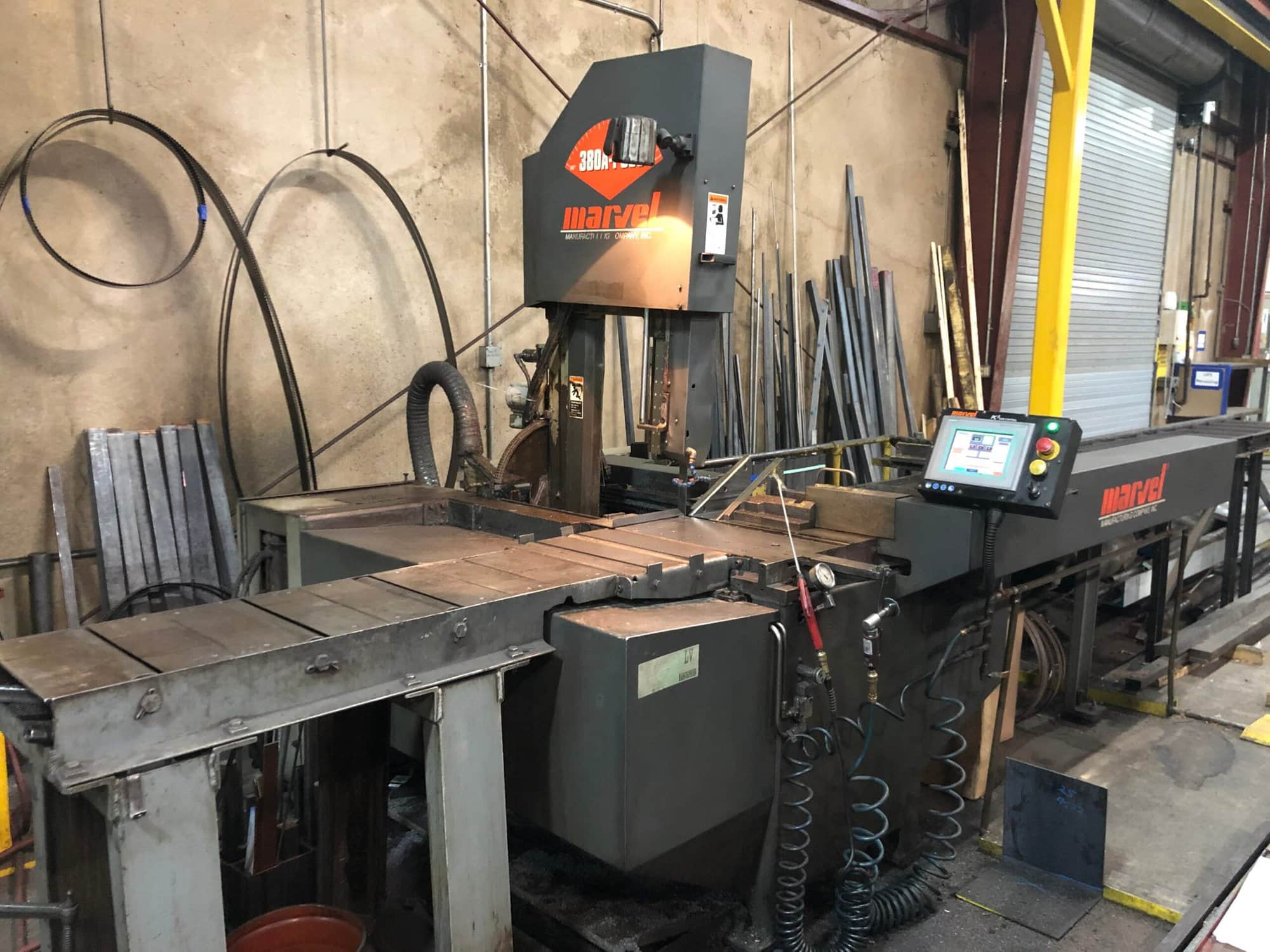15" x 20" Marvel 380A-PC3-60 Automatic Vertical Band Saw, 2011- Auto Indexing, Hydraulic High Speed, 1.25" Blade Width - Image 5