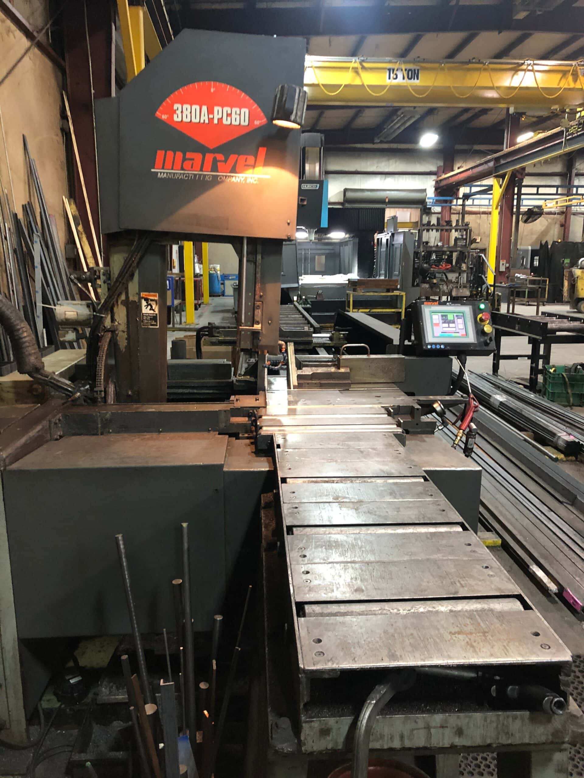 15" x 20" Marvel 380A-PC3-60 Automatic Vertical Band Saw, 2011- Auto Indexing, Hydraulic High Speed, 1.25" Blade Width - Image 2