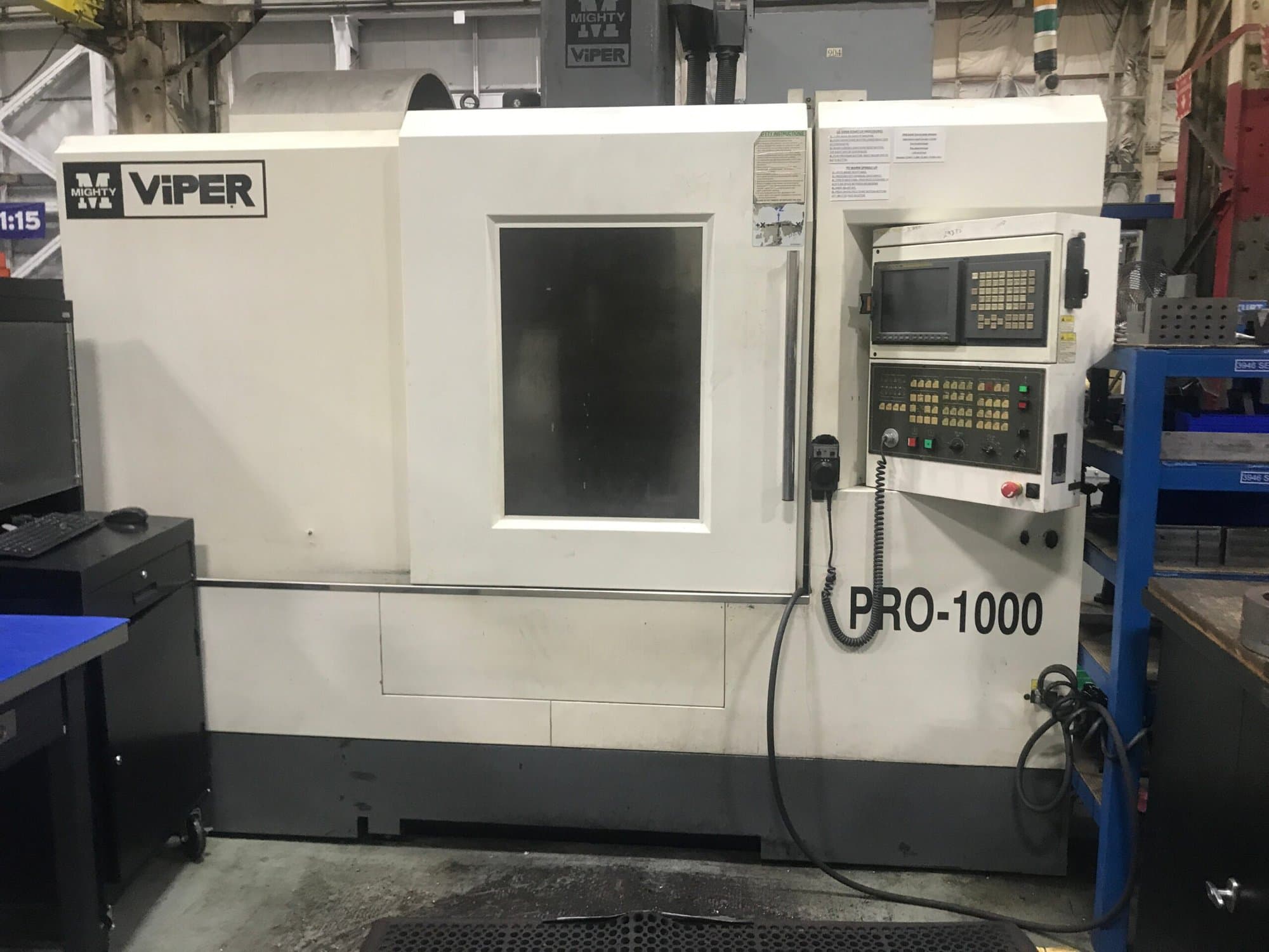 Mighty Viper Pro 1000AG VMC, 2009 - 4th Axis, Chip Conveyor - Image 2