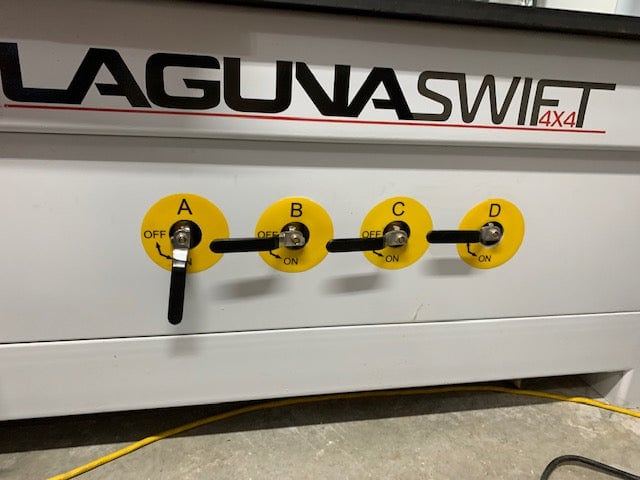 4'x4' Laguna Swift CNC Router, 2019 - 4th Axis Positional Included, Vacuum Table - Image 5
