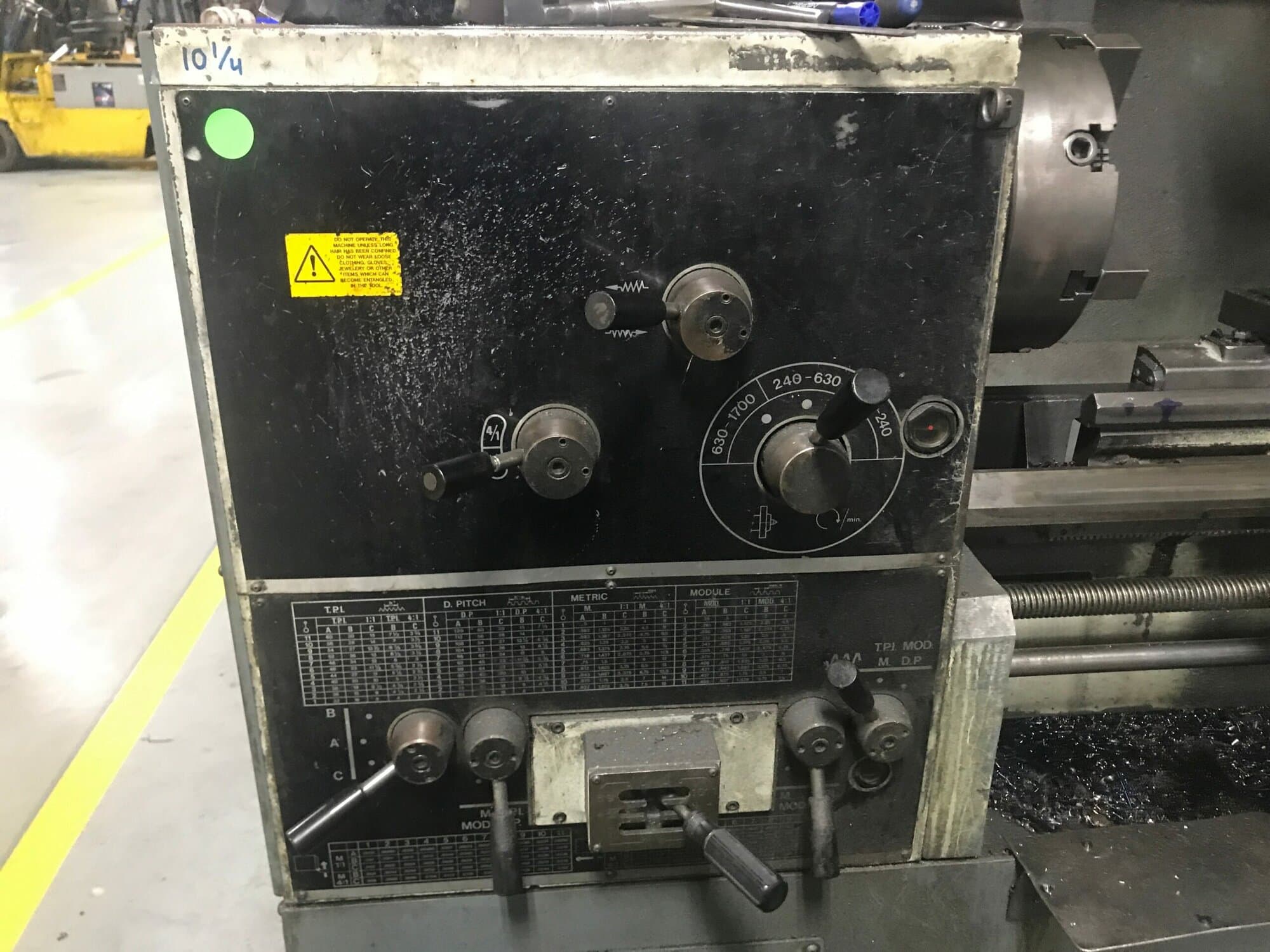 Clausing Metosa C2045VS Engine Lathe, 1997 - 20" x 45", 12" Chuck - Image 9