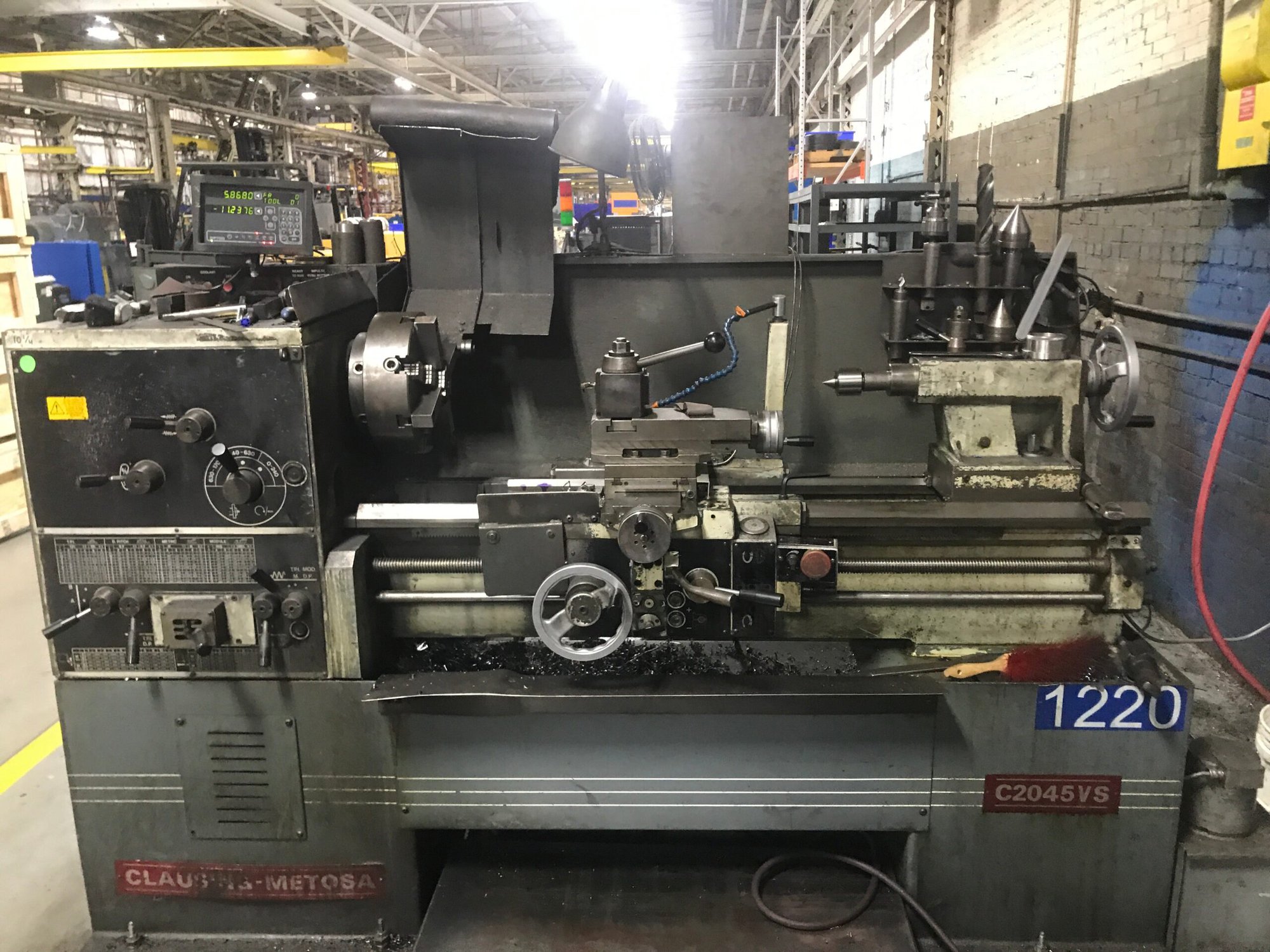 Clausing Metosa C2045VS Engine Lathe, 1997 - 20" x 45", 12" Chuck - Image 2