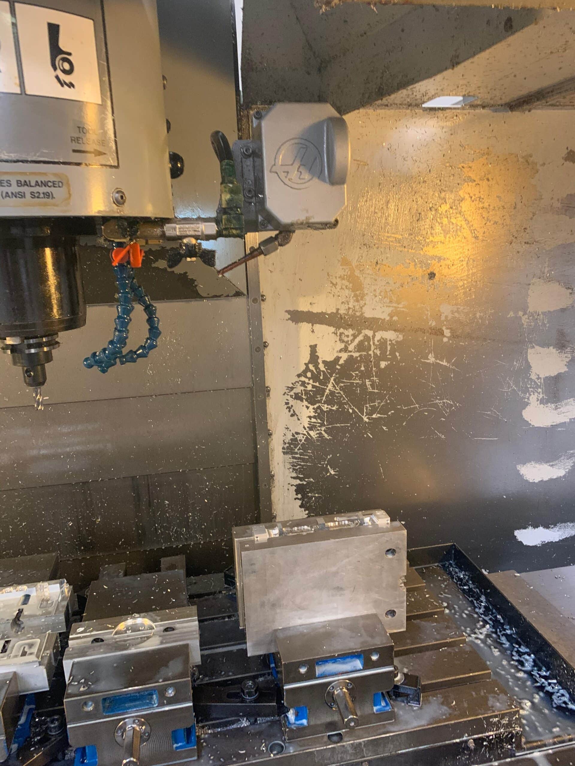 Haas VF-3SS VMC, 2007 - SMTC, 4th Axis Drive/Wiring, Under Power, Video - Image 19