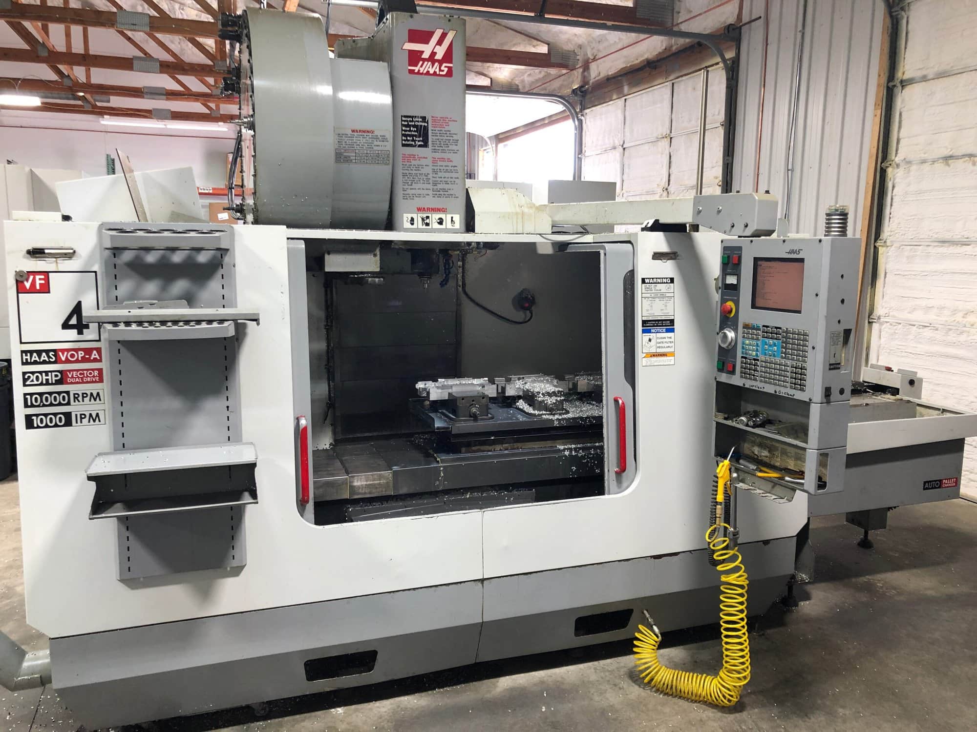 Haas VF-4D APC VMC, 2004 - 10K RPM, High Speed Machining, APC, 40 SMTC - Image 2