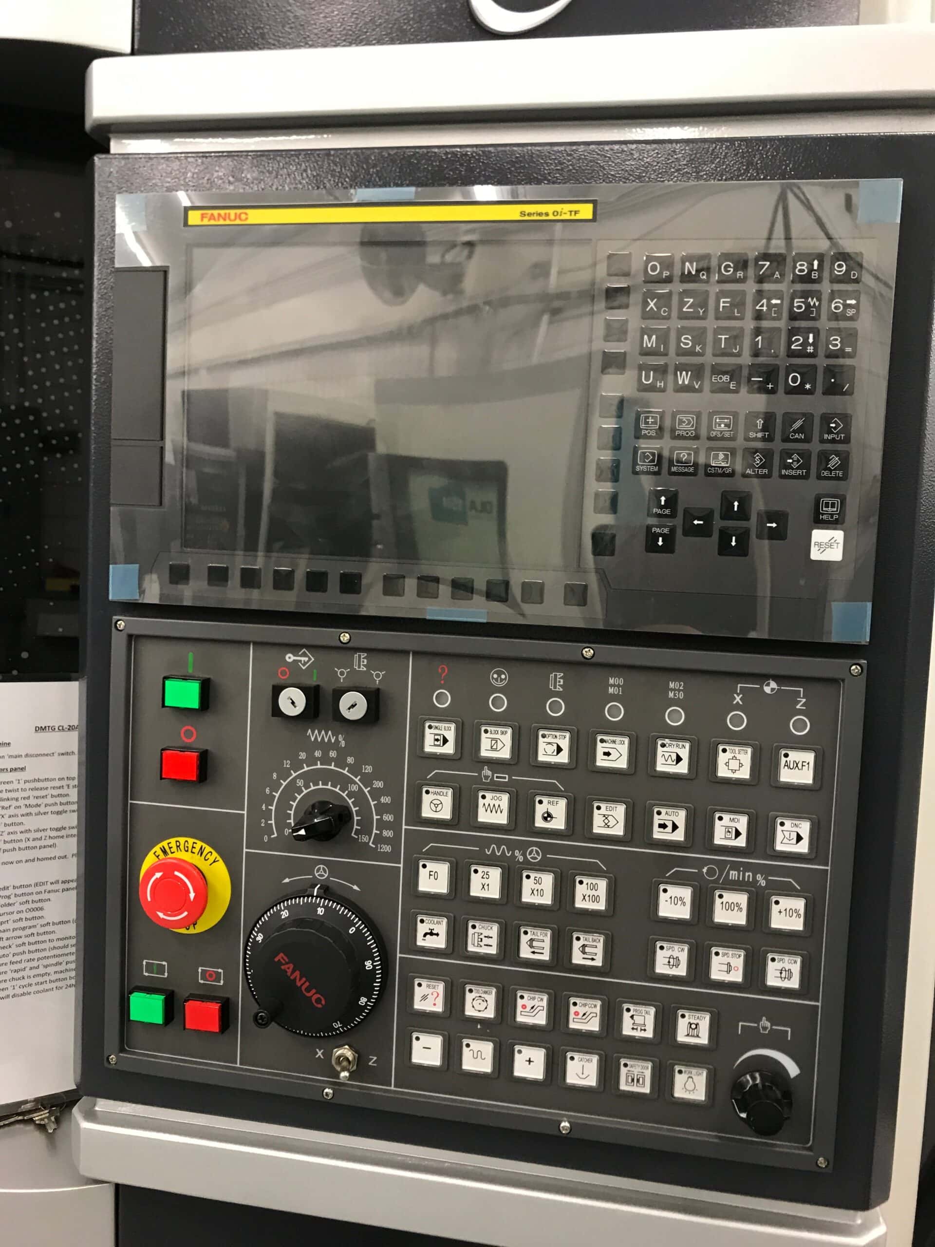 DMTG CL-20A Slant Bed CNC Lathe, 2020 - Fanuc Control, Tailstock - Image 3