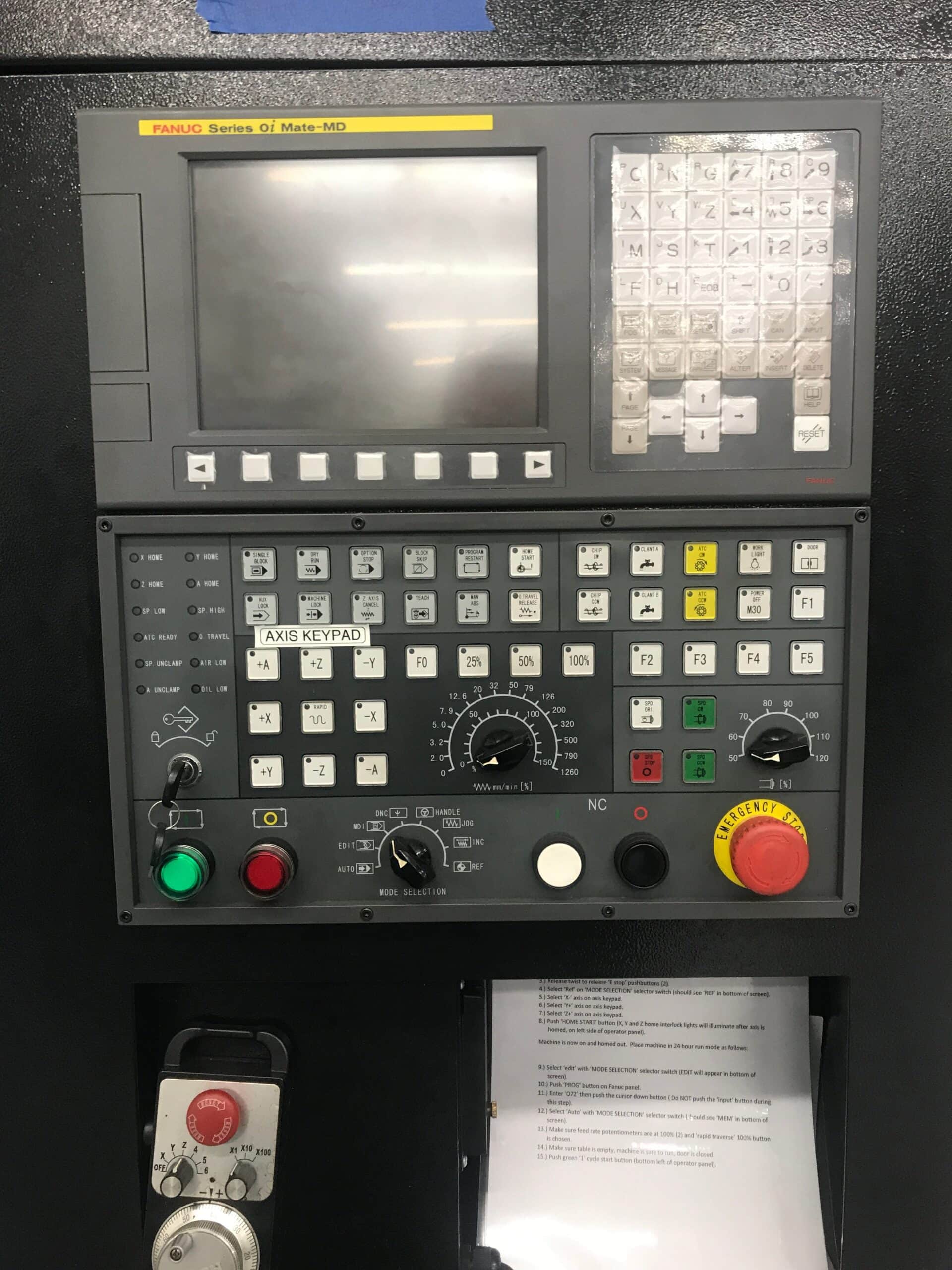 DMTG VDL 1000 VMC, 2015 - Fanuc Control - Image 4