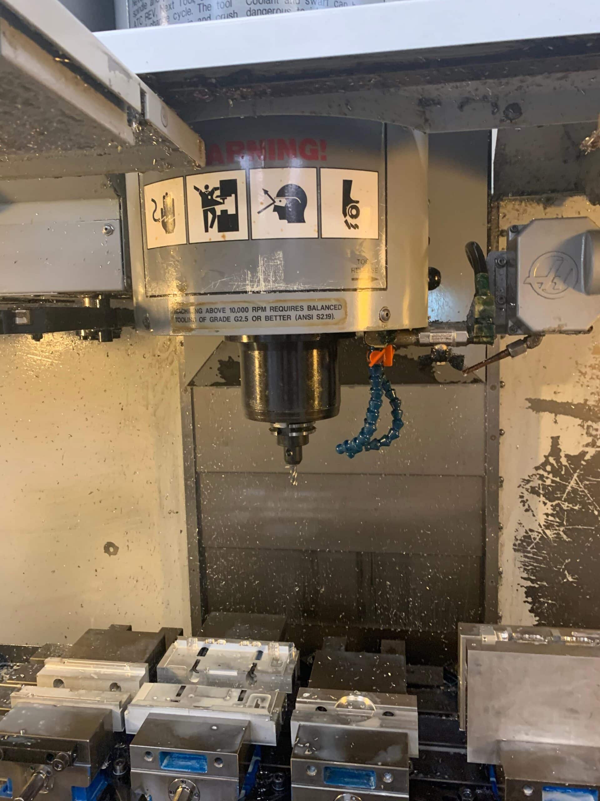 Haas VF-3SS VMC, 2007 - SMTC, 4th Axis Drive/Wiring, Under Power, Video - Image 13