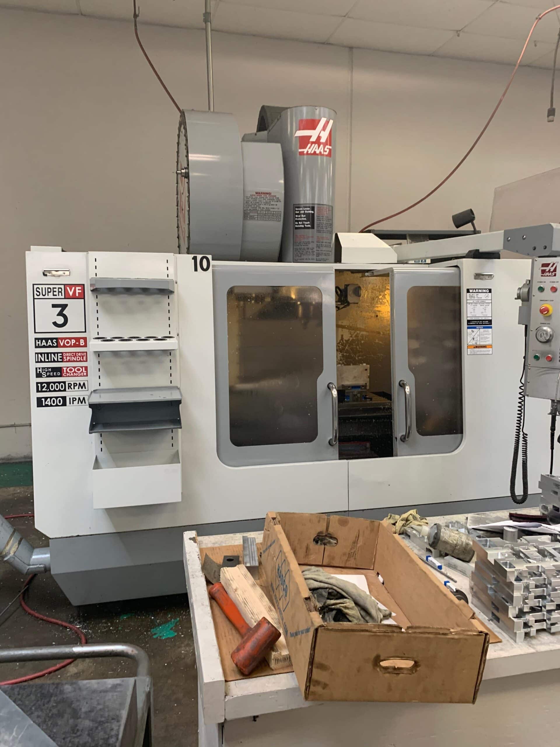 Haas VF-3SS VMC, 2007 - SMTC, 4th Axis Drive/Wiring, Under Power, Video