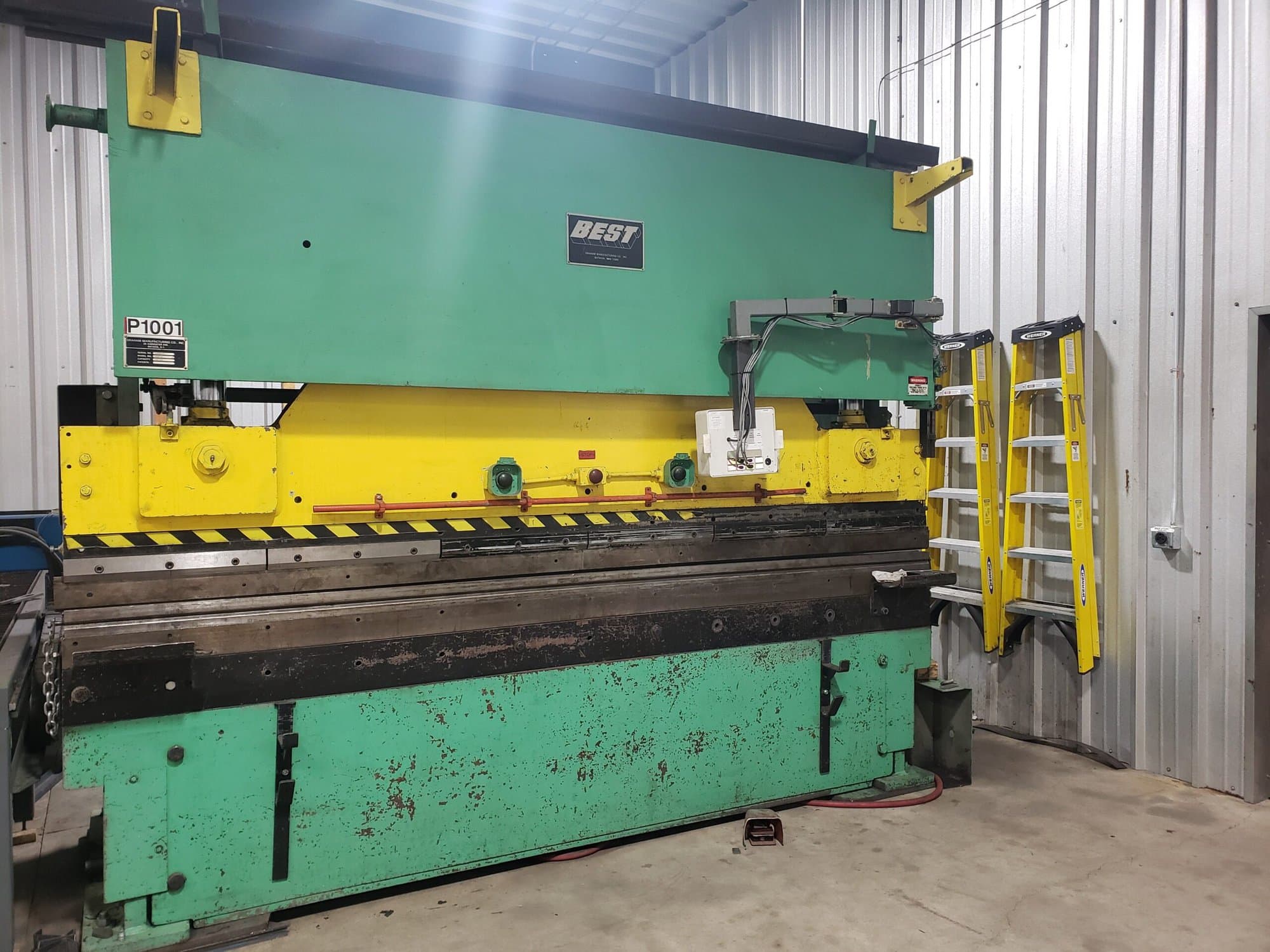 200 Ton x 12' Graham Best C200-12 Press Brake, Underpower