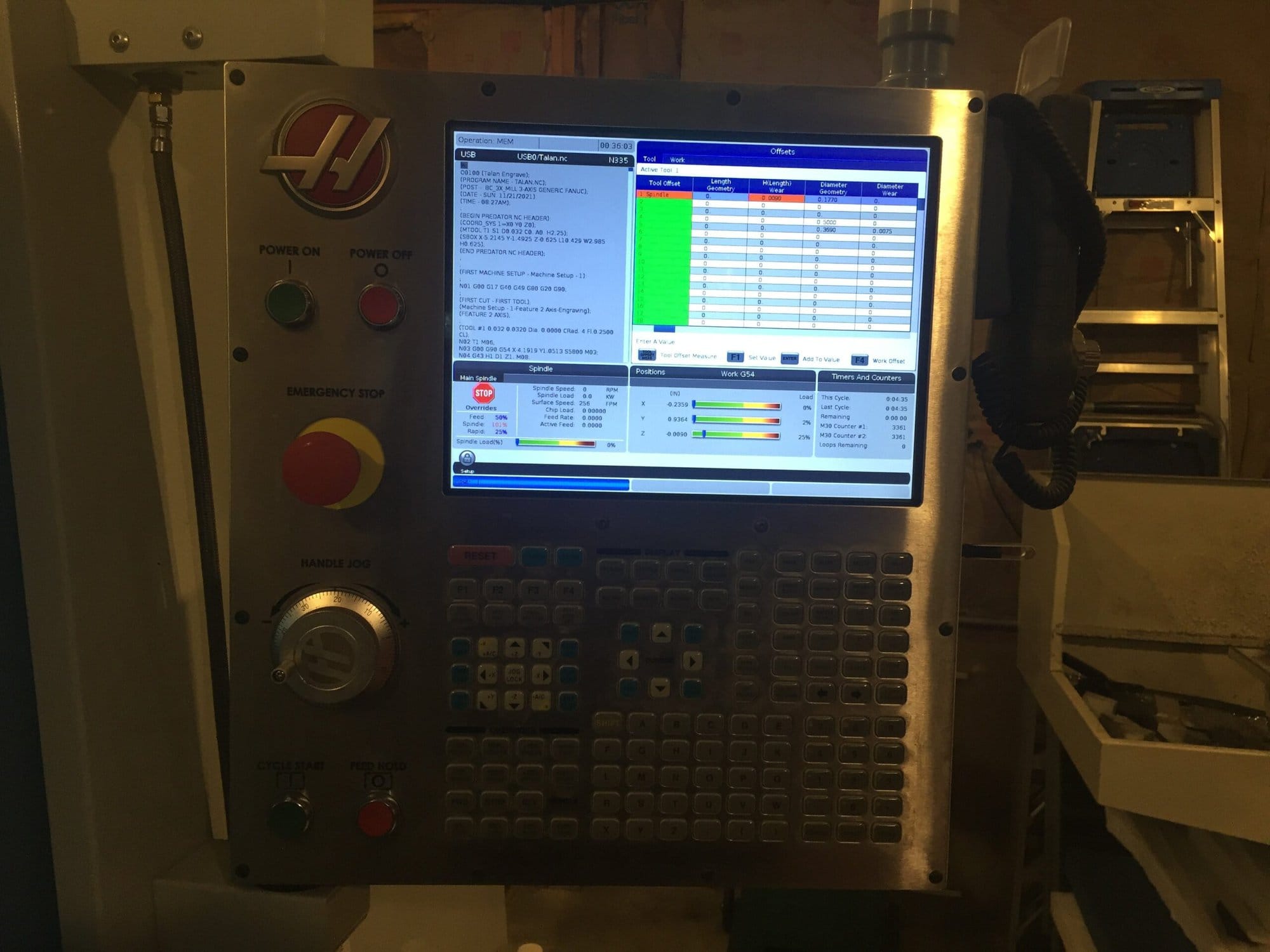 Haas TM-1P CNC VMC, 2017 - Rigid Tapping, Tooling Available at Addt'l Cost - Image 2