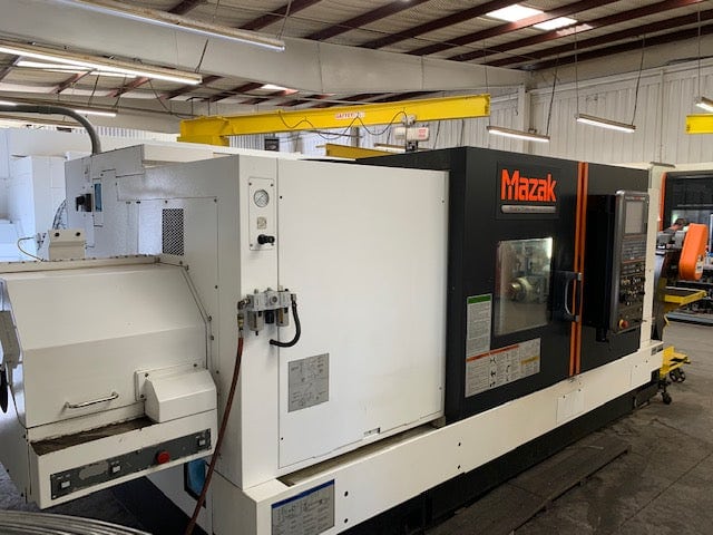 Mazak Quick Turn Nexus QTN 450 II / 1000U CNC Lathe, 2013 - Equipped with 3 Jaw Scroll rear chuck - Image 3