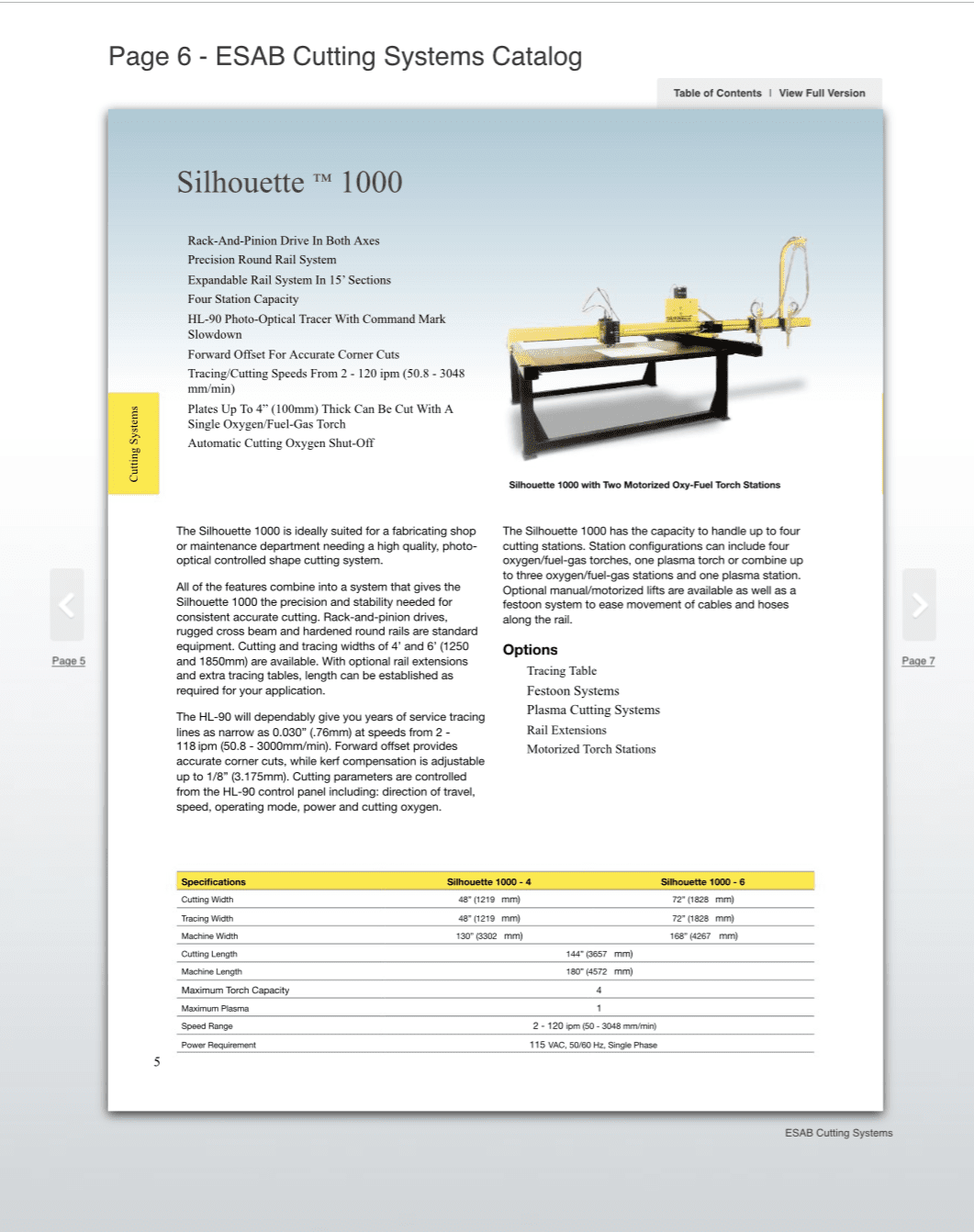 ESAB Silhouette 1000 4’x8’ Plasma Table, 2000s, Hypertherm 1650 Plasma, Oxy/Acetylene Included - Image 7