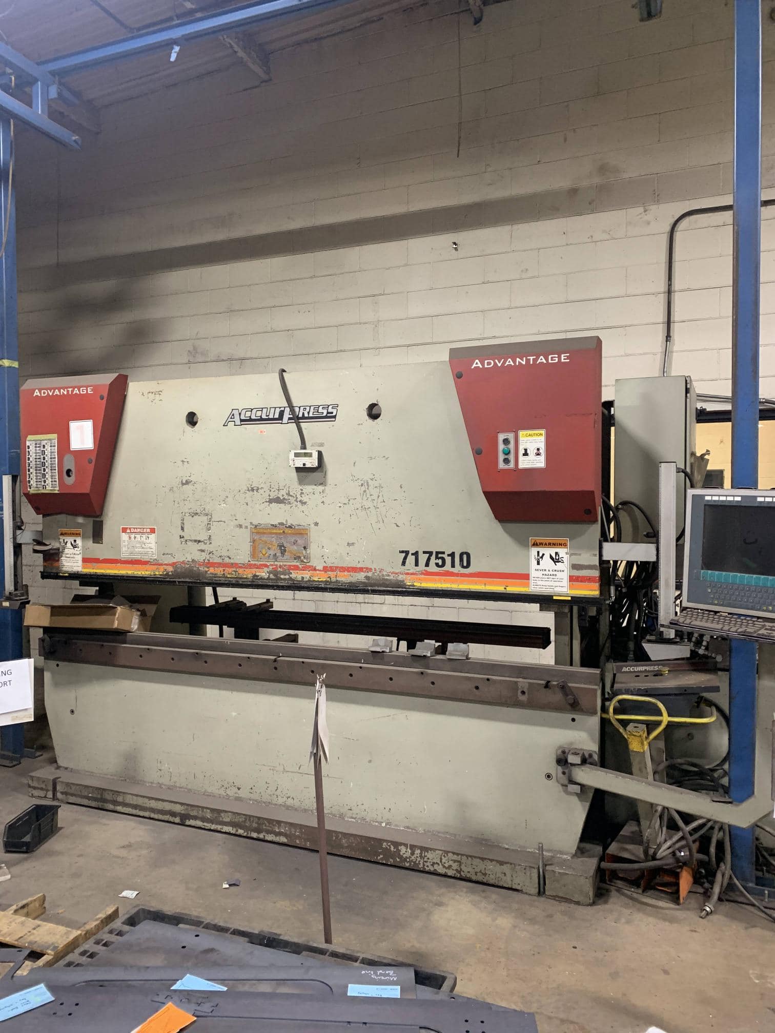 175 Ton x 10' Accurpress 717510 2 - Axis Backgauge, 2009- *Needs Repair - Image 18