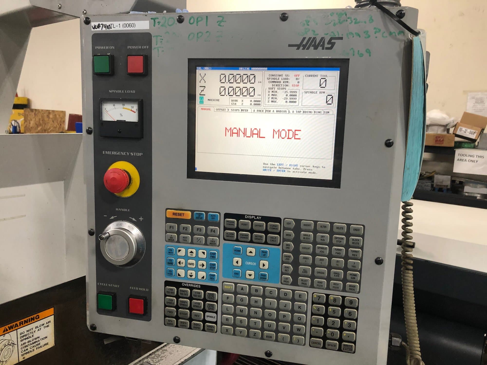 Haas TL-1 CNC Lathe, 2004 - Tailstock, Tool Post, Handwheels - Image 2