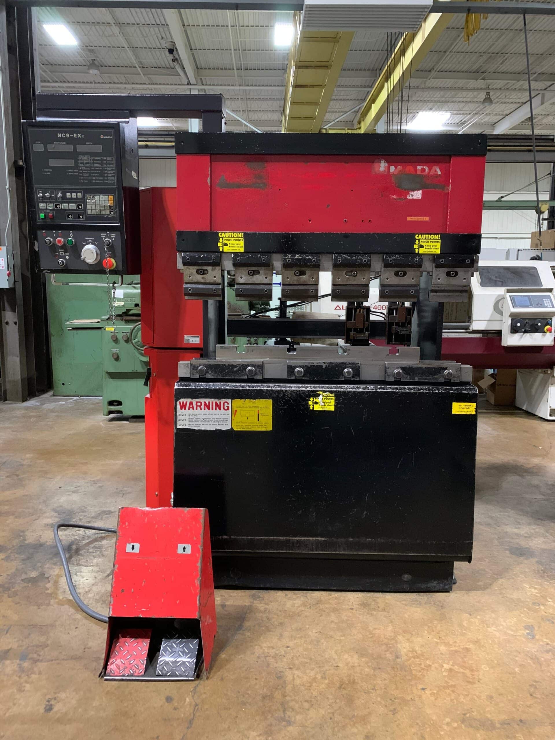 38 Ton x 4' Amada FBD-3512E CNC Press Brake, 1994 - NC9EX-II 3-Axis CNC Control