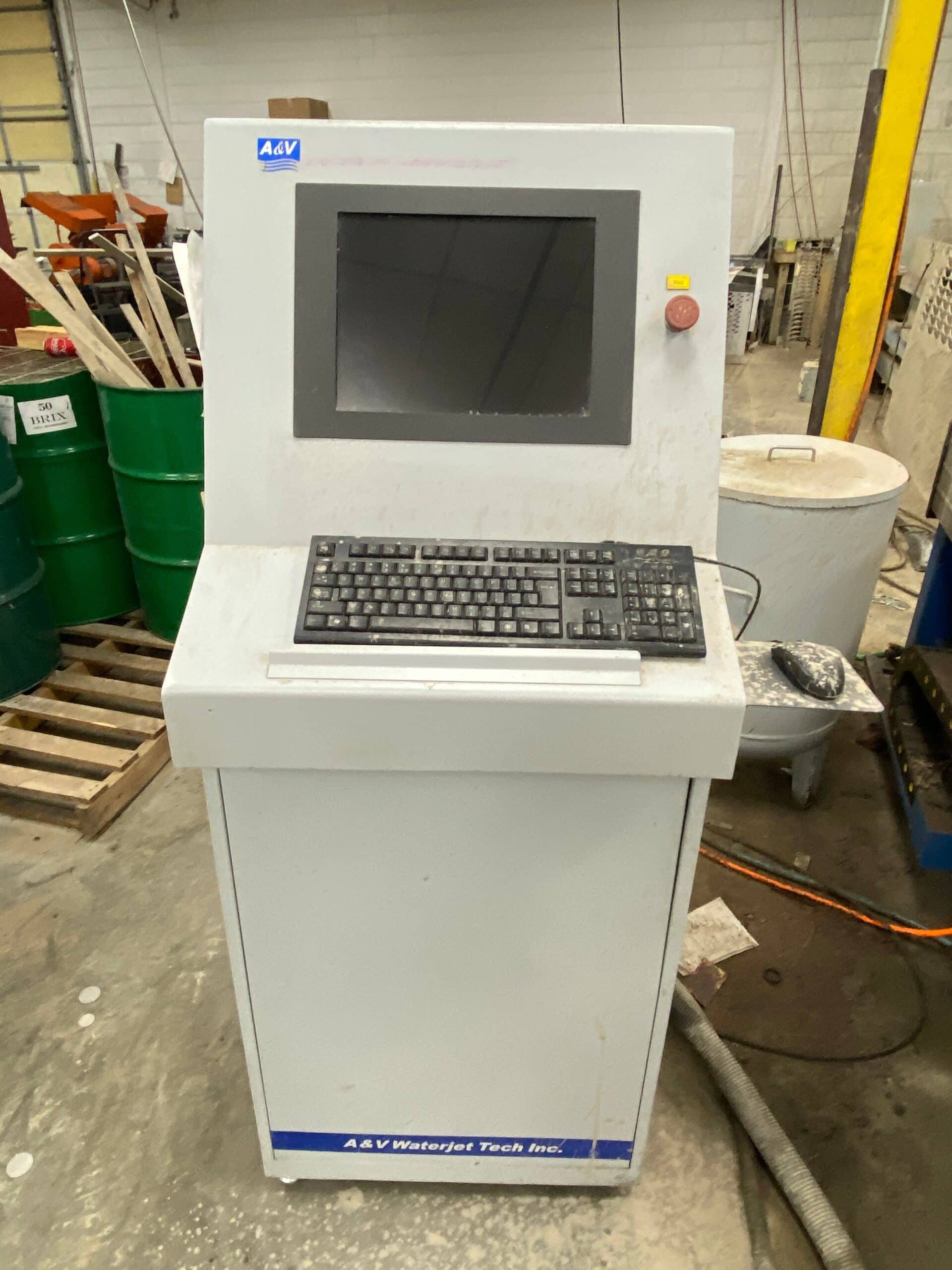 4'x8' A&V 0804BA Waterjet, 2016 - 55,000PSI, Intensifier Just Rebuilt - Image 2