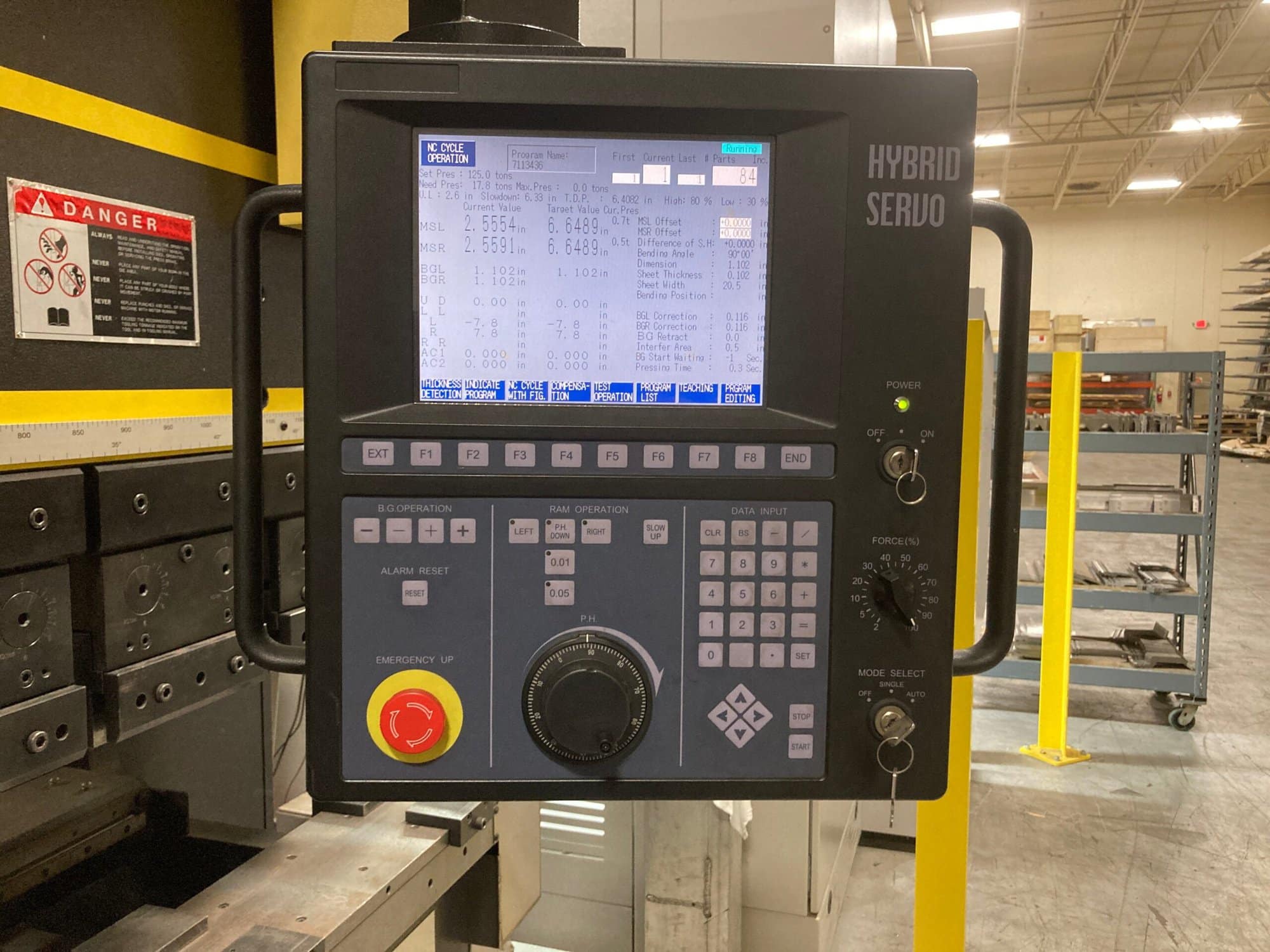 135 Ton x 10' Toyokoki/Amada HYB-12530 CNC Press Brake, 2009- Hybrid Servo/Hydraulic - Image 2