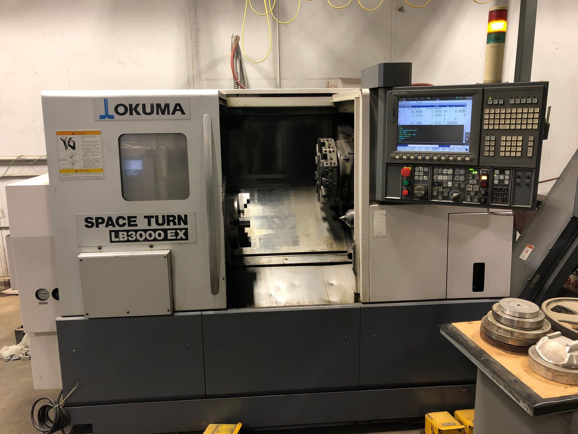 Okuma Spaceturn LB 3000 EX CNC Lathe, 2010 - Tailstock, Tool Presetter,OSP -P200LA