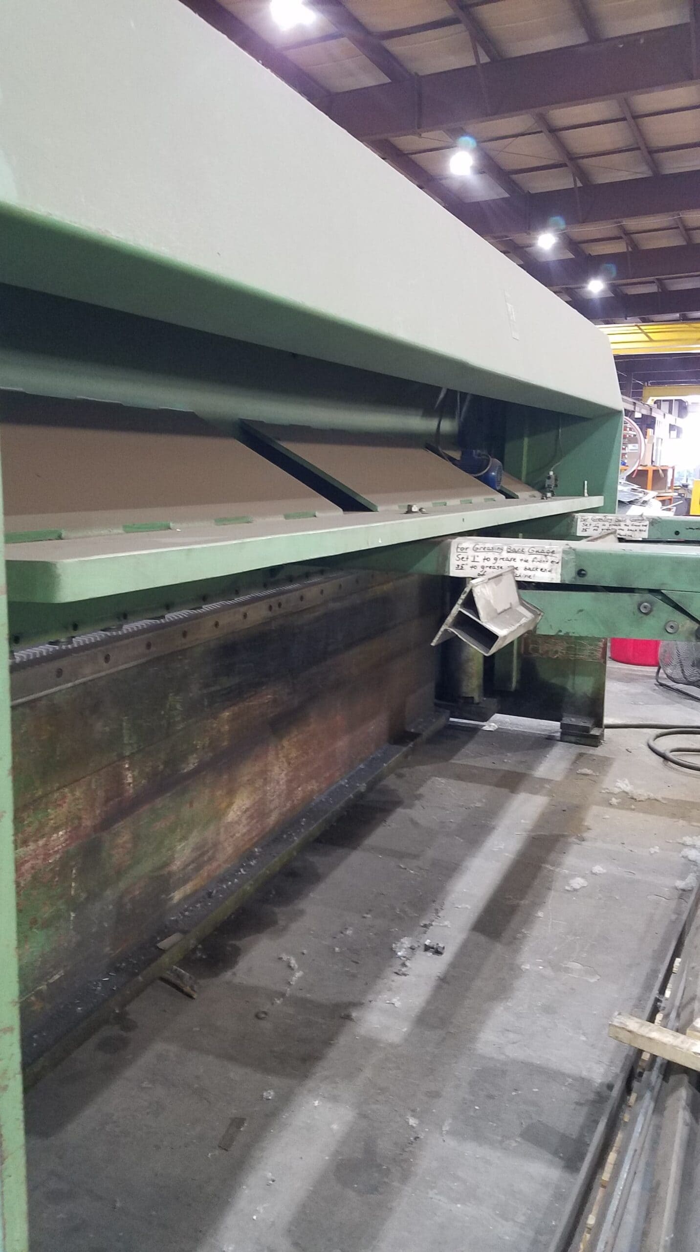 1/2" x 13.5' Guifil GHE 1340 Guillotine Shear, 1995- Power Backgauge, Adjustable blade gap - Image 7