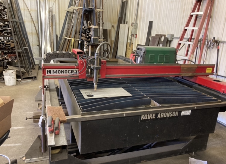 5' X 10' Koike Aronson MN 1500 CNC Plasma Table, 2019- Victor 152 Cutmaster Thermal Dynamics - Image 3