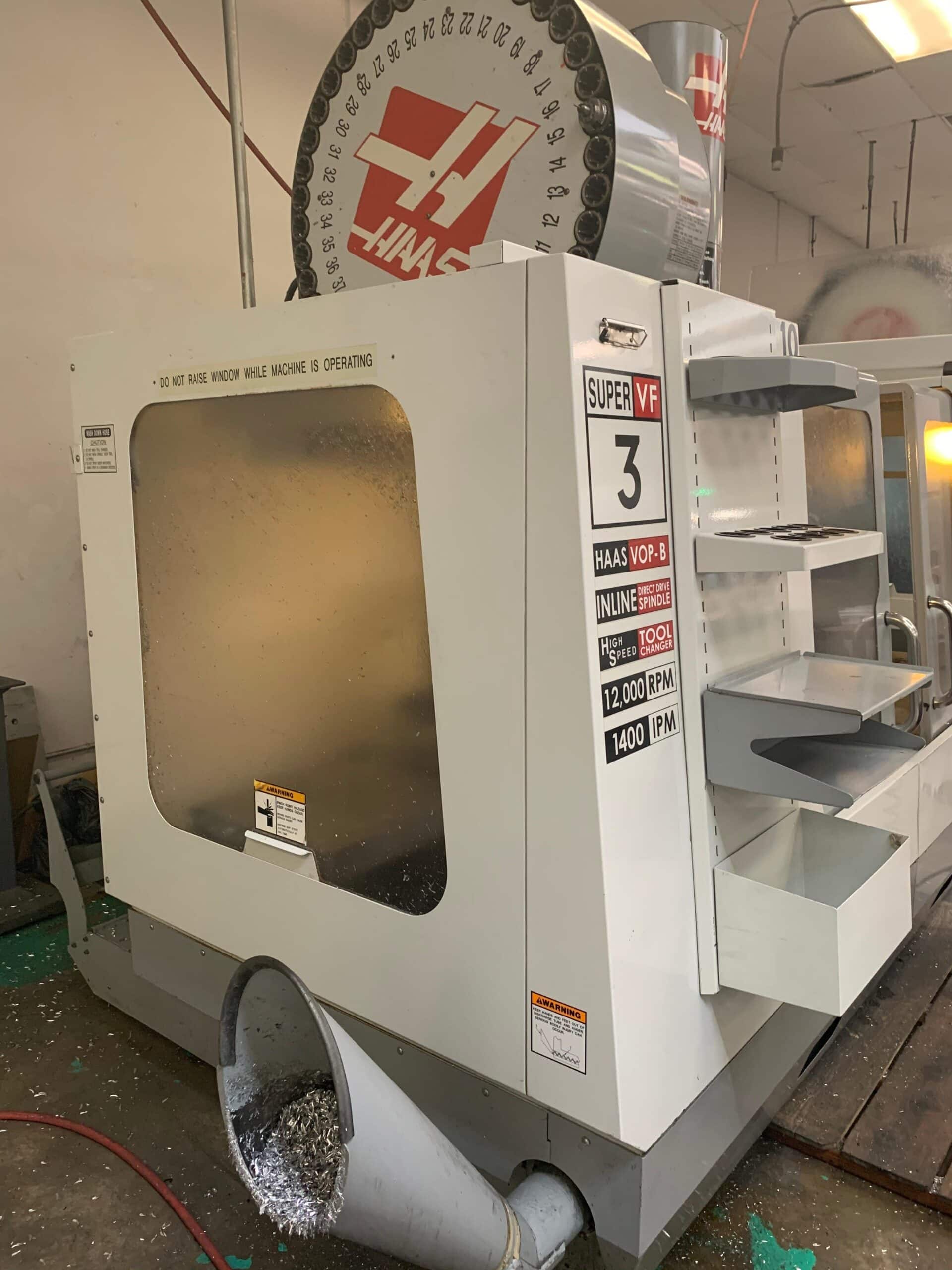 Haas VF-3SS VMC, 2007 - SMTC, 4th Axis Drive/Wiring, Under Power, Video - Image 8