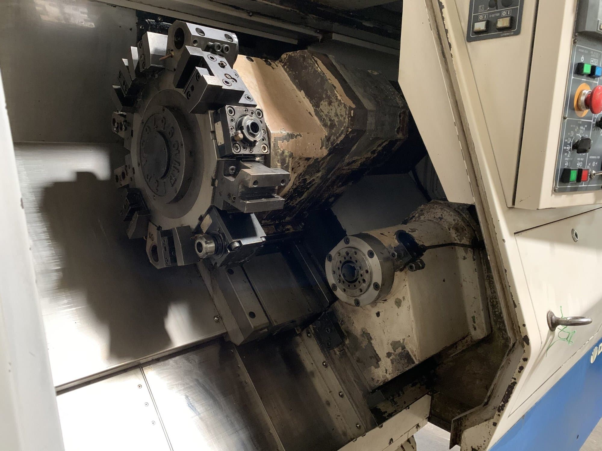 Doosan/Daewoo Puma 230MS CNC Lathe, 2001 - Live Tooling, Sub Spindle, Video, C Axis - Image 8