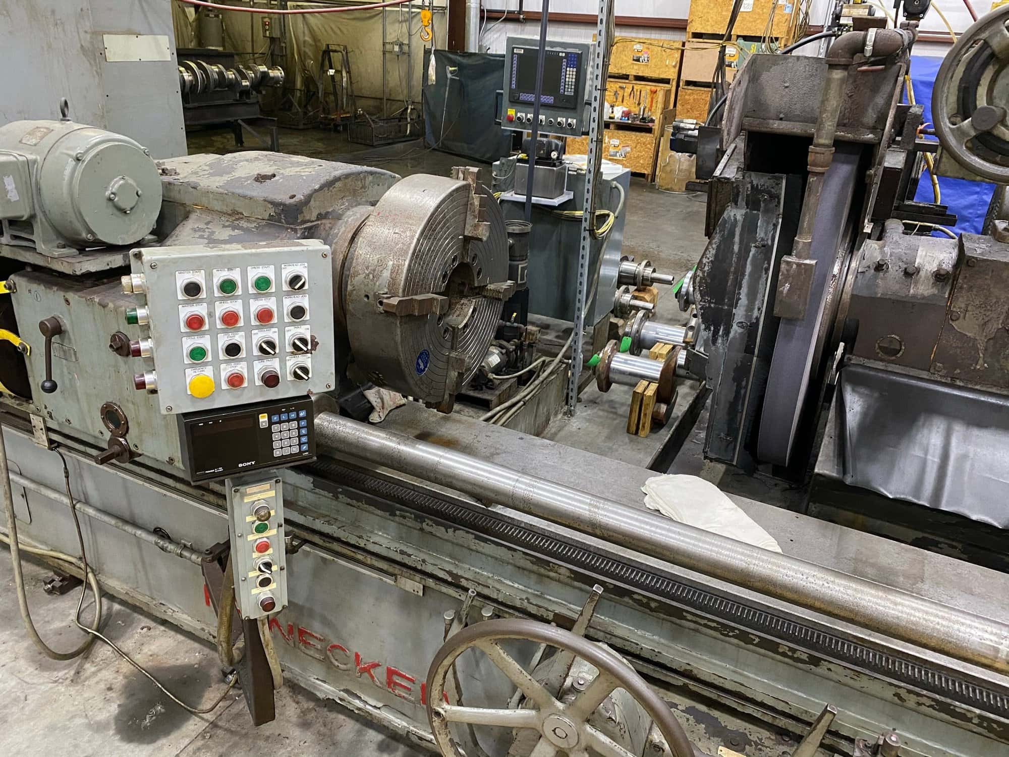 Reinecker 140" Crankshaft Grinder, 1973 - Updated with CNC Dresser, Wheels, Chucks, and More - Image 7