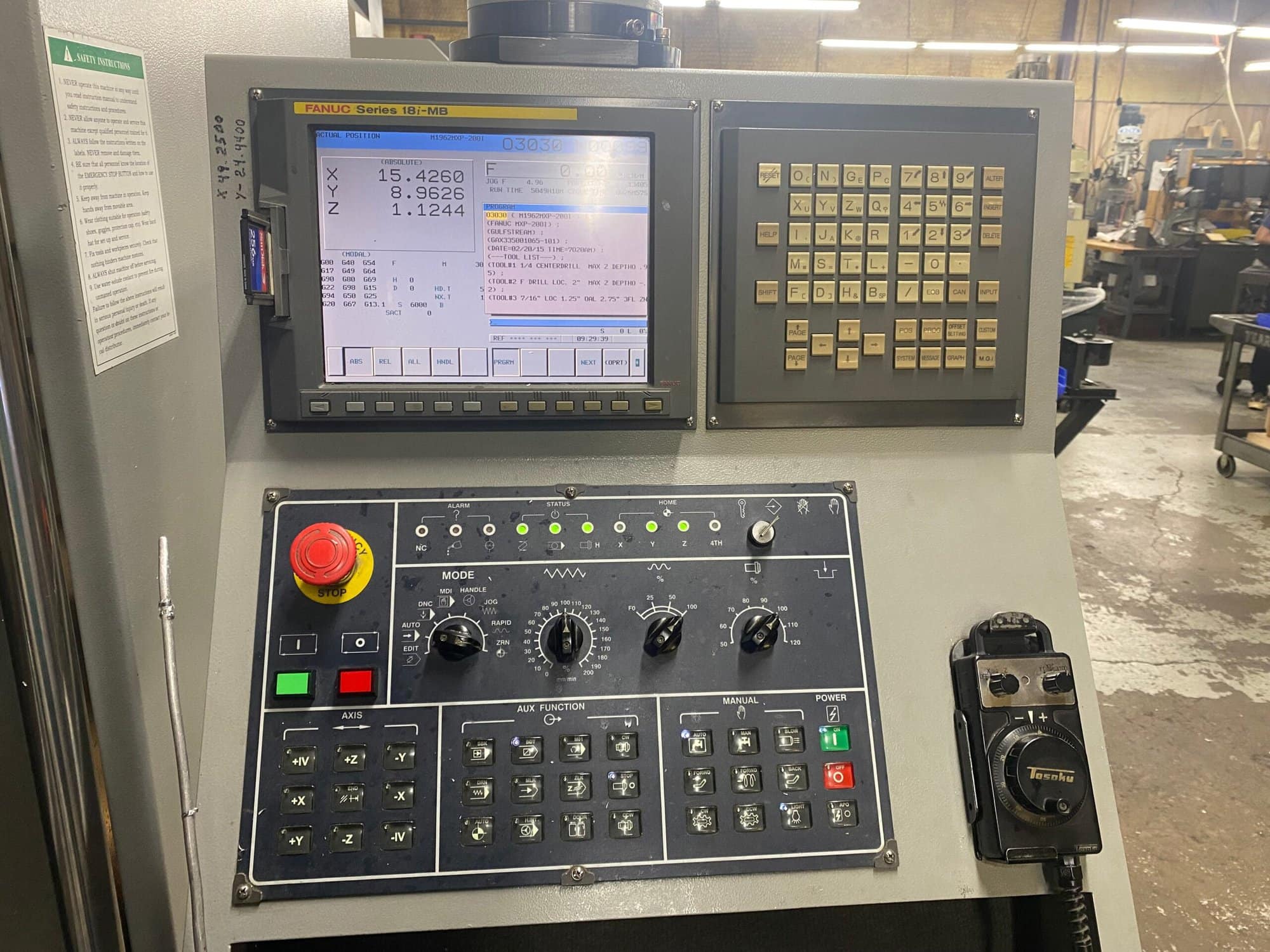 Yama Seiki AF-1250 VMC, 2010- Inspection Report Available - Image 3