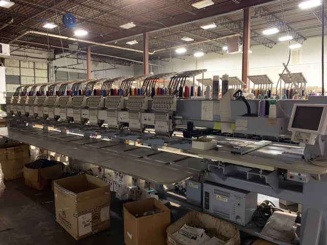 12 Head Barudan BEKS-S1515C Embroidery Machine, 2017
