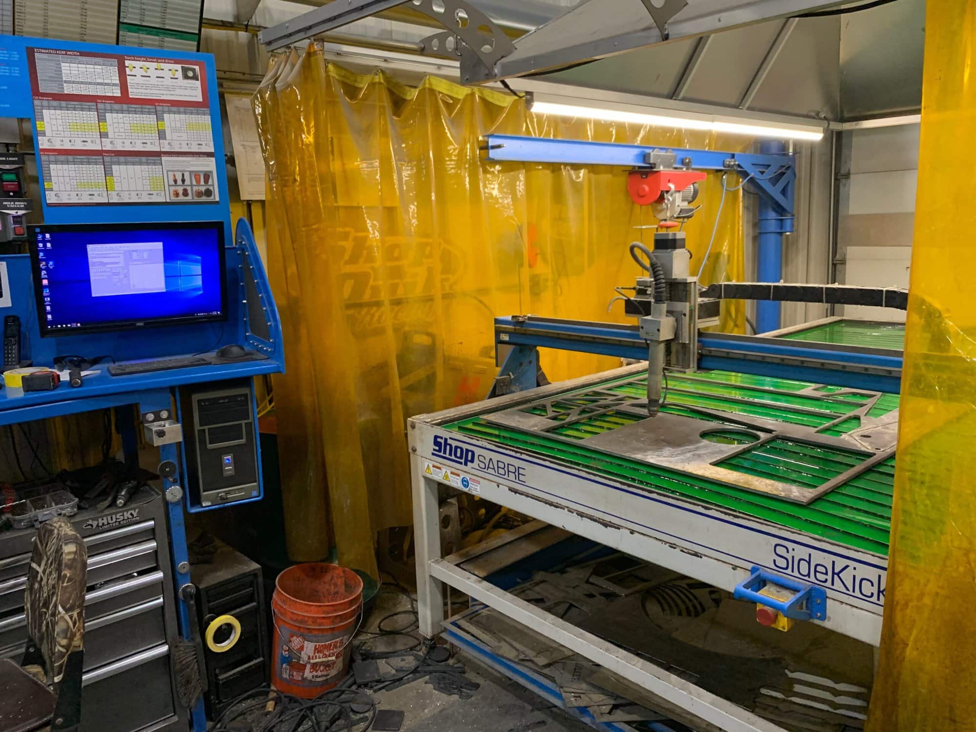 4’x8’ Shop Sabre Sidekick 8 CNC Plasma Table,2016 - Hypertherm Powermax 125 - Image 3